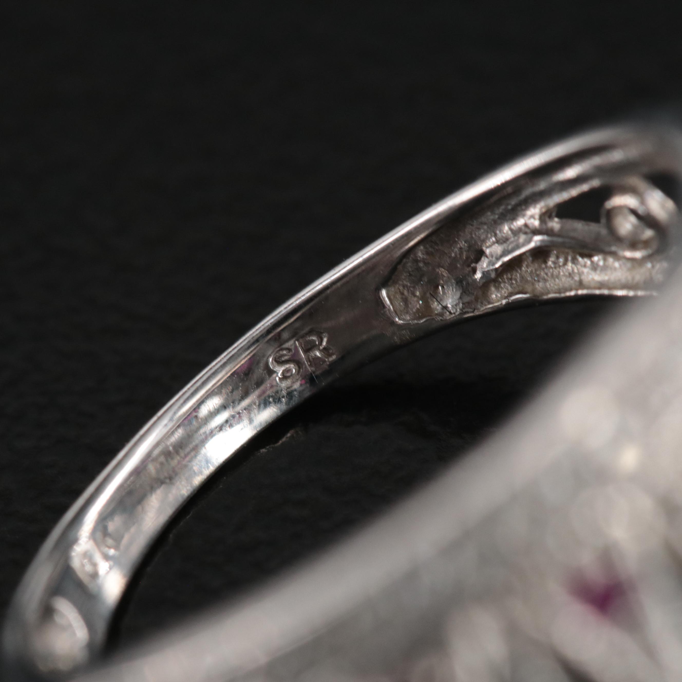 14K Ruby and Diamond Crown Ring