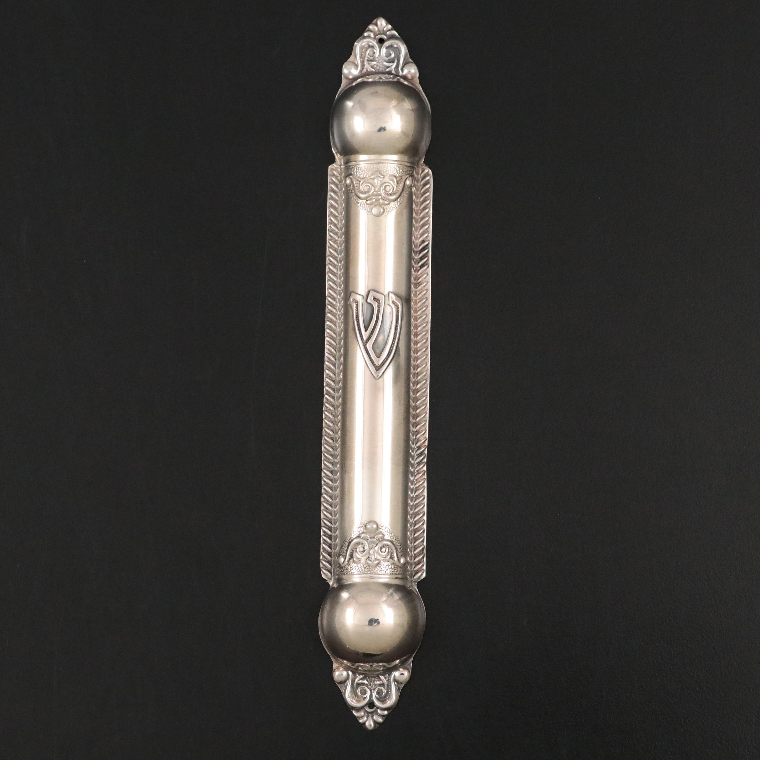 Sterling Silver Mezuzah Case