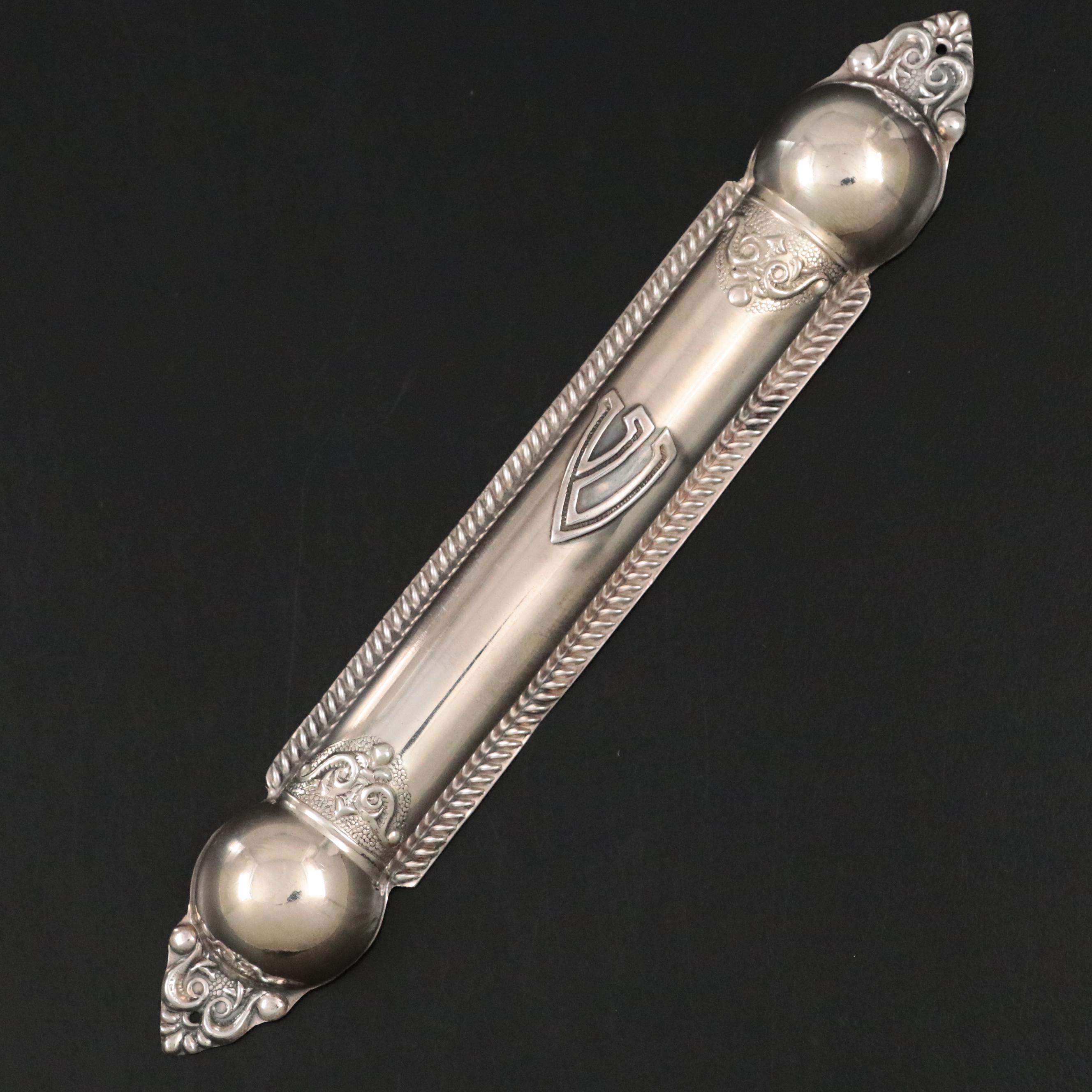 Sterling Silver Mezuzah Case
