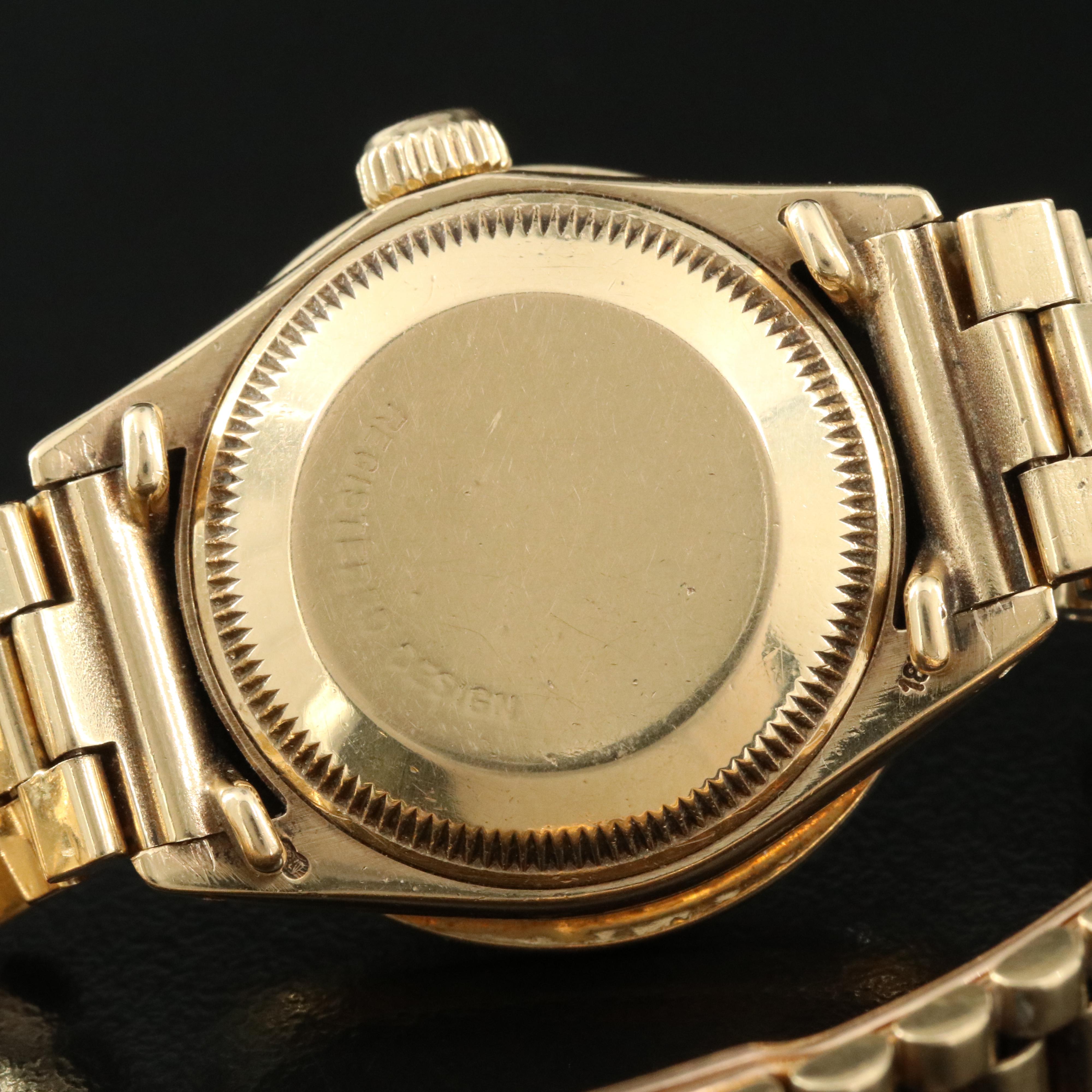 1979 18K Rolex Custom 1.59 CTW Diamond Bezel and Dial Datejust Watch