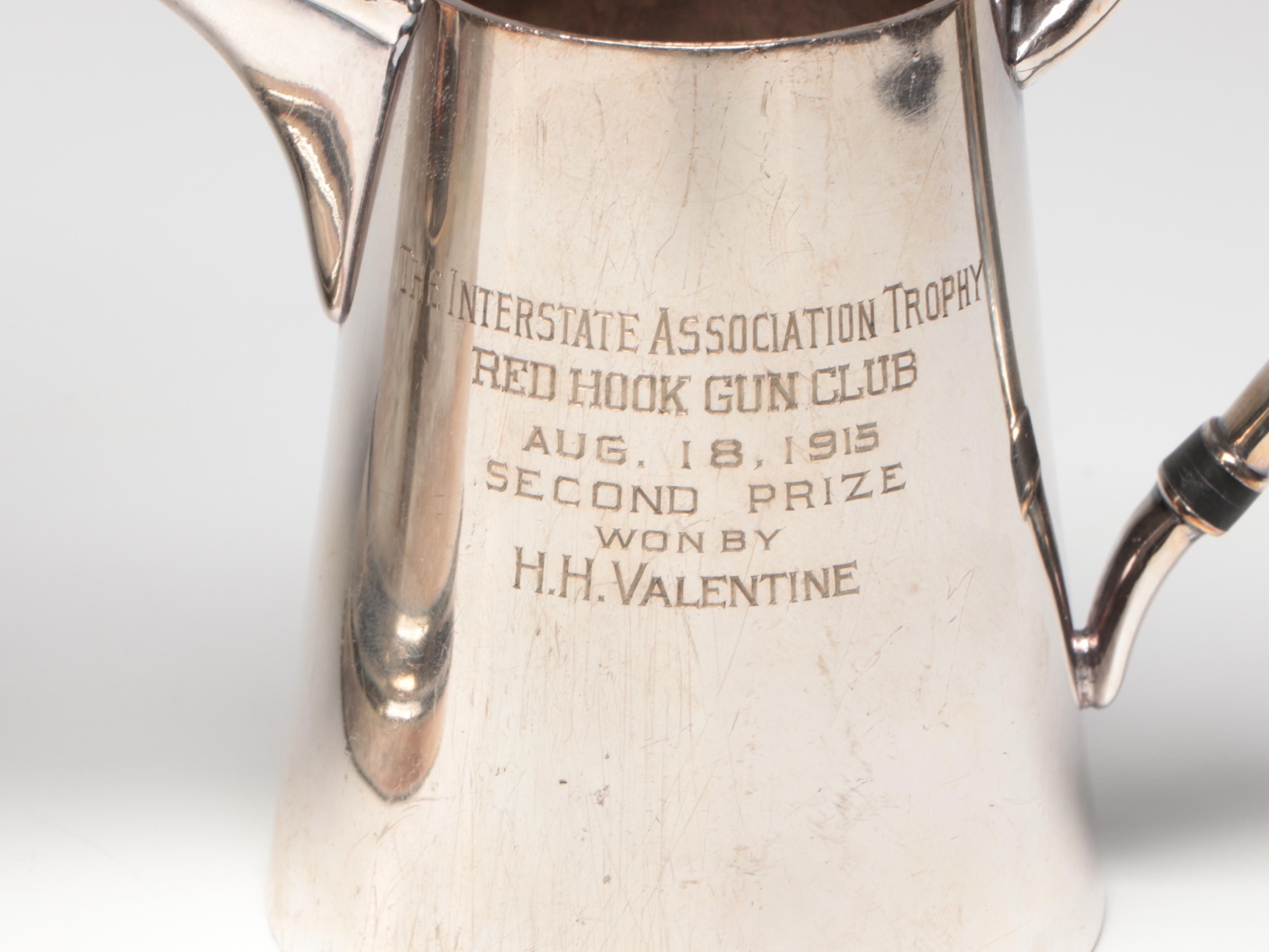 Silver Plate Marksmanship Trophy Pitchers, 20th Century