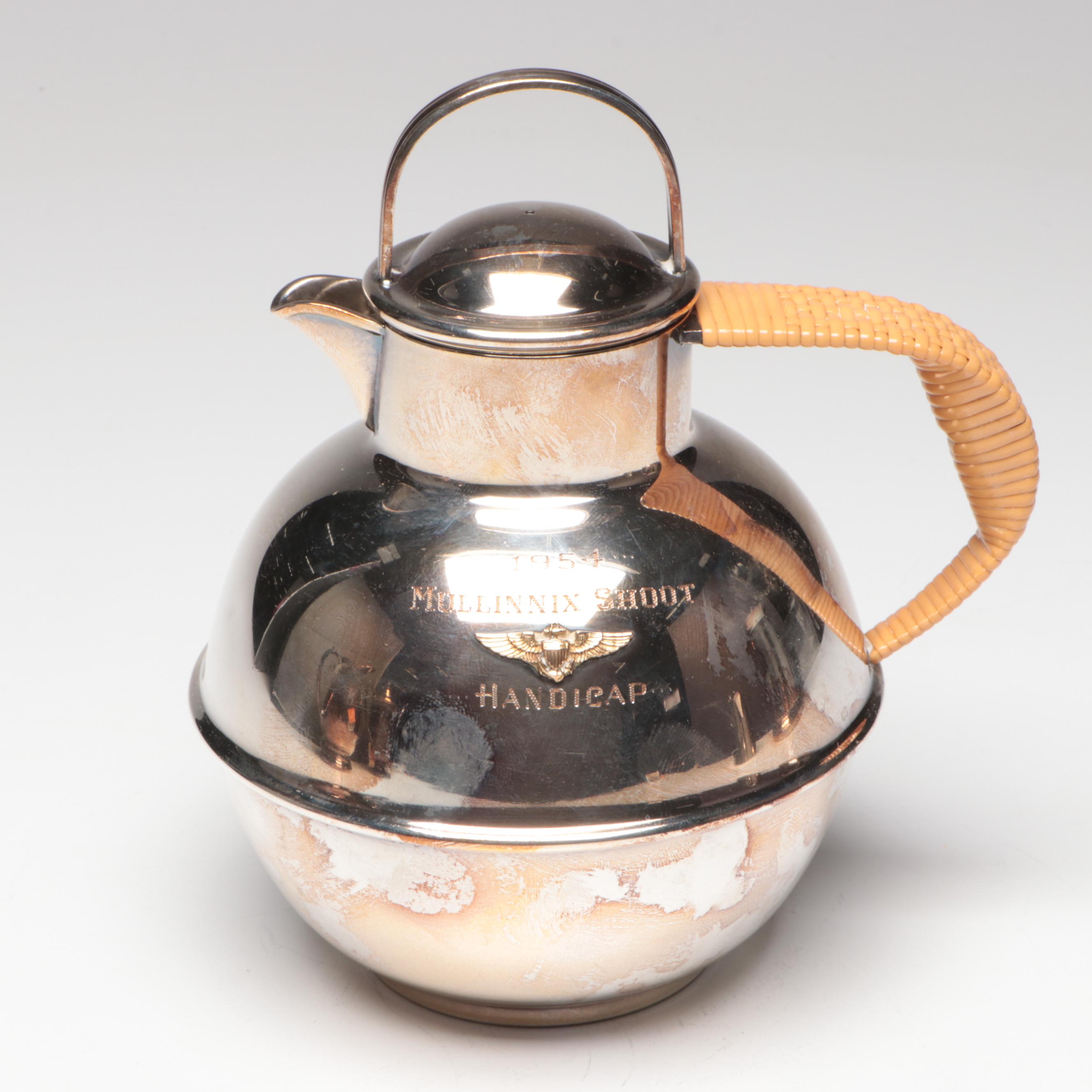 Silver Plate Marksmanship Trophy Pitchers, 20th Century