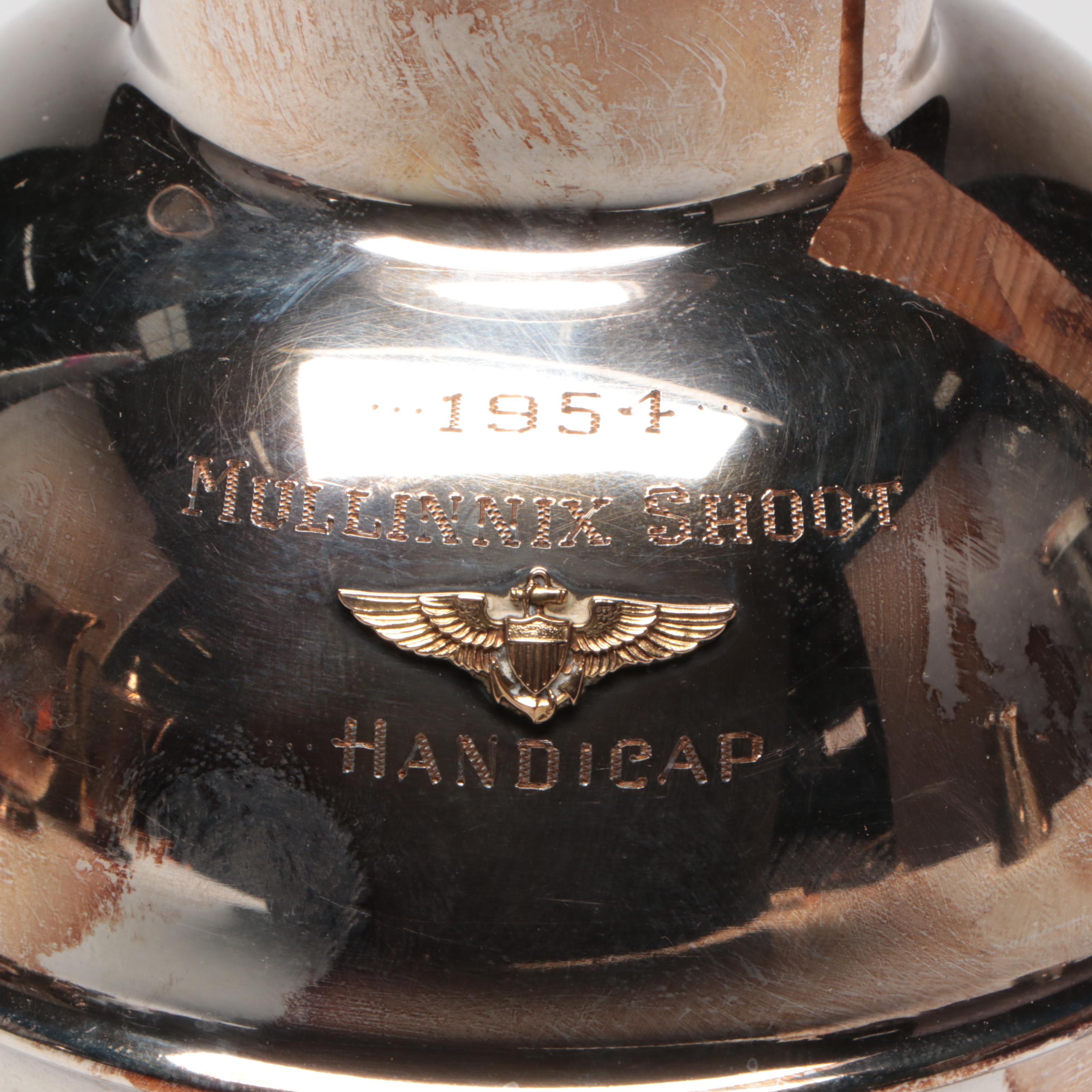 Silver Plate Marksmanship Trophy Pitchers, 20th Century