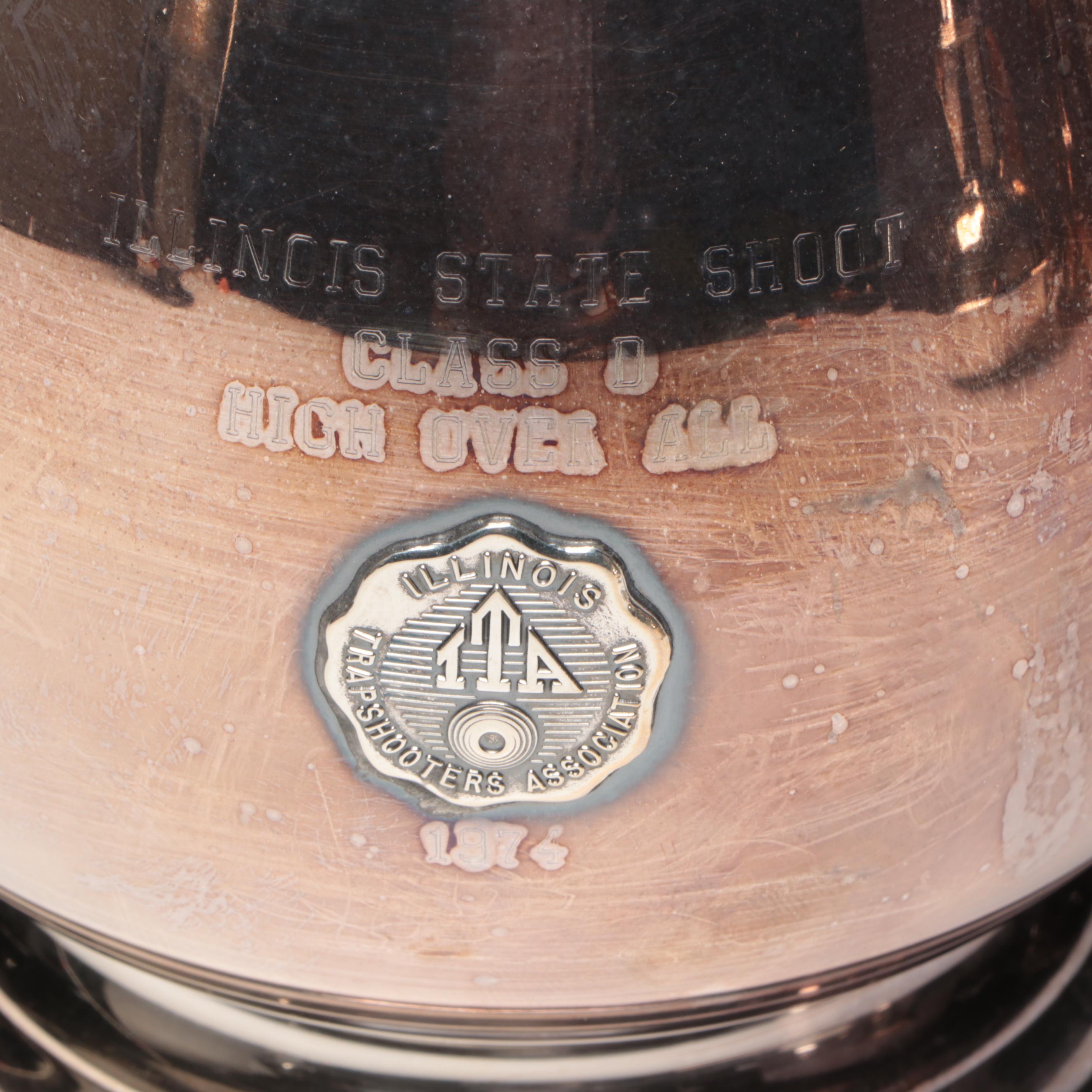 Silver Plate Marksmanship Trophy Pitchers, 20th Century