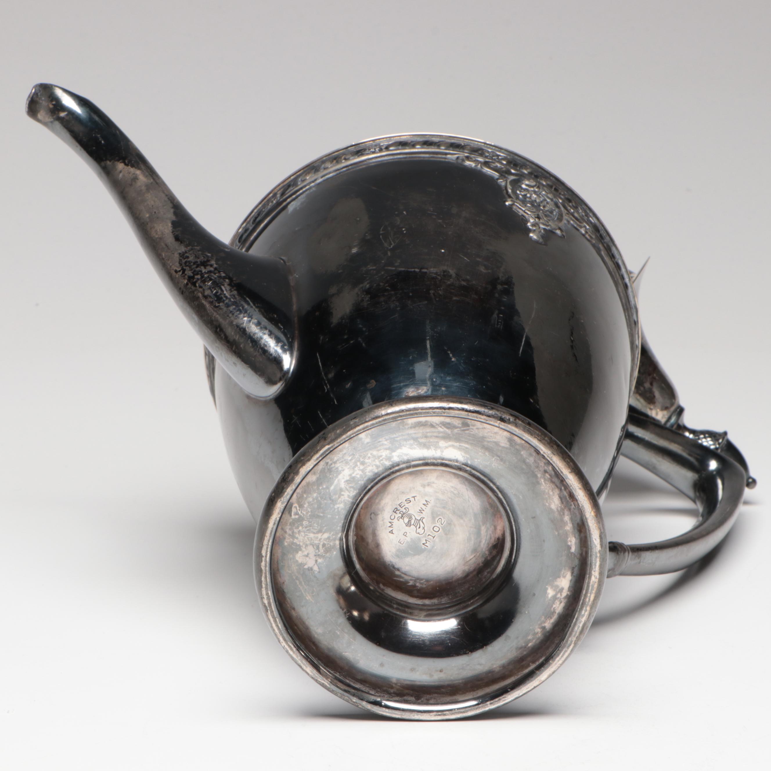 Silver Plate Marksmanship Trophy Pitchers, 20th Century