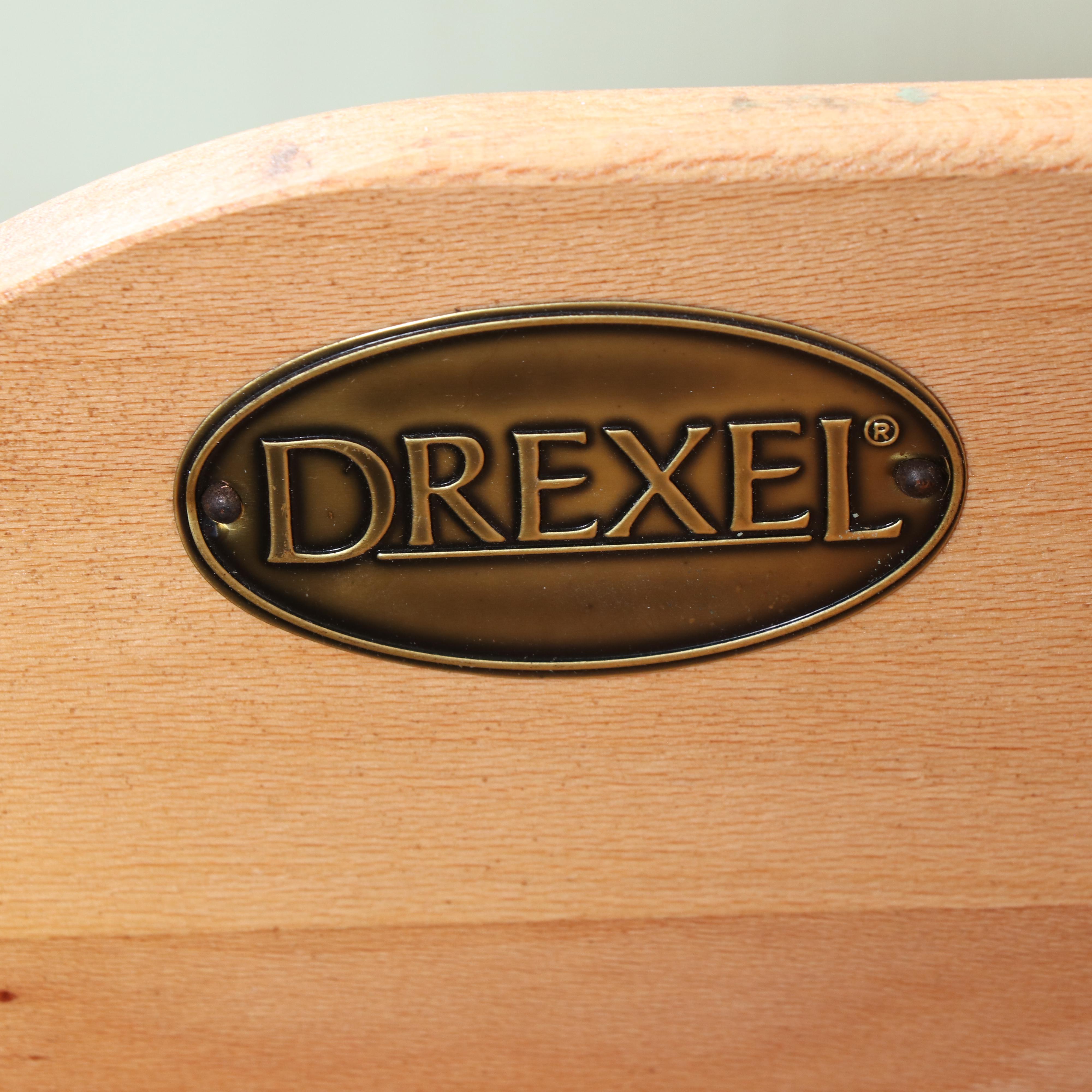 Drexel Custom-Painted and Parcel-Gilt Media Armoire, Late 20th Century