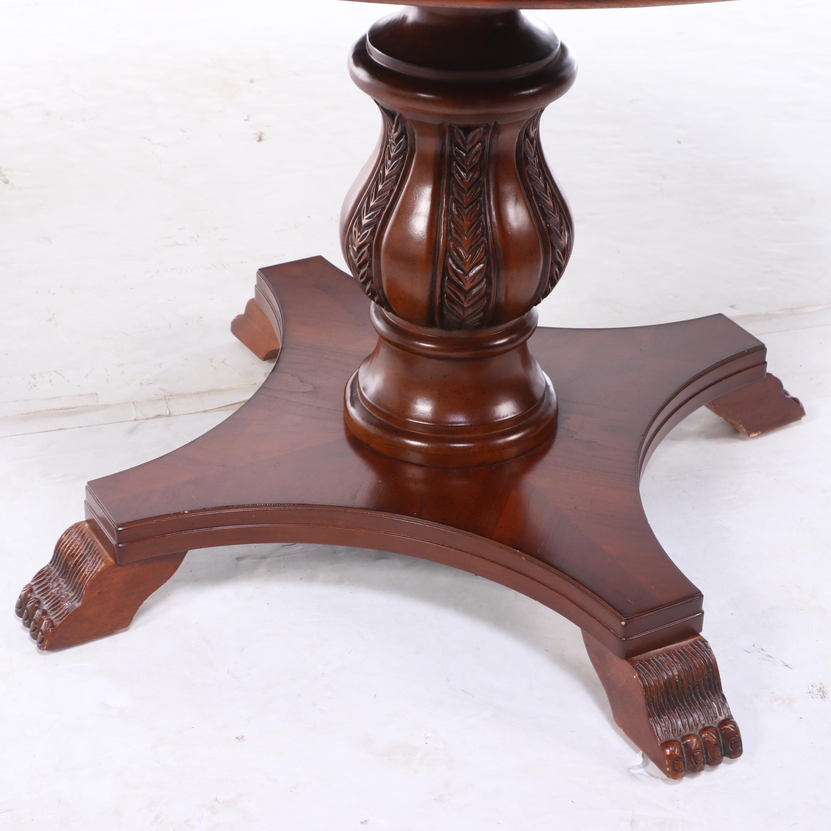 William IV Style Mahogany and Compass Star Inlay Table