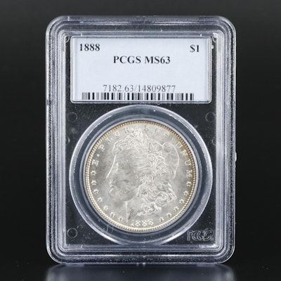 PCGS Graded MS63 1888 Silver Morgan Dollar