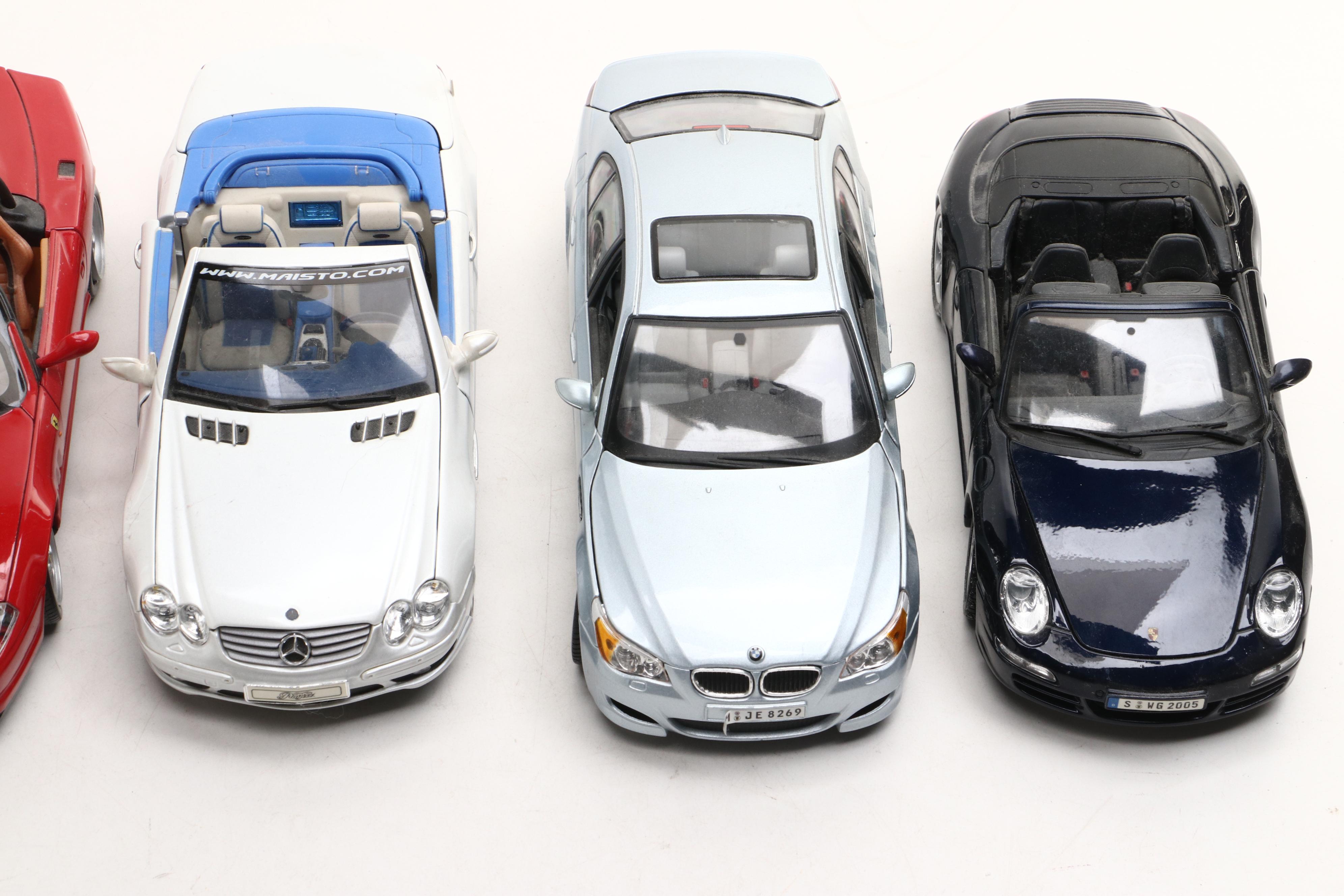 Maisto and Hot Wheels Diecast Sports Cars