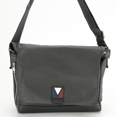 Louis Vuitton V Line Crossbody Messenger Bag in Lambskin Leather