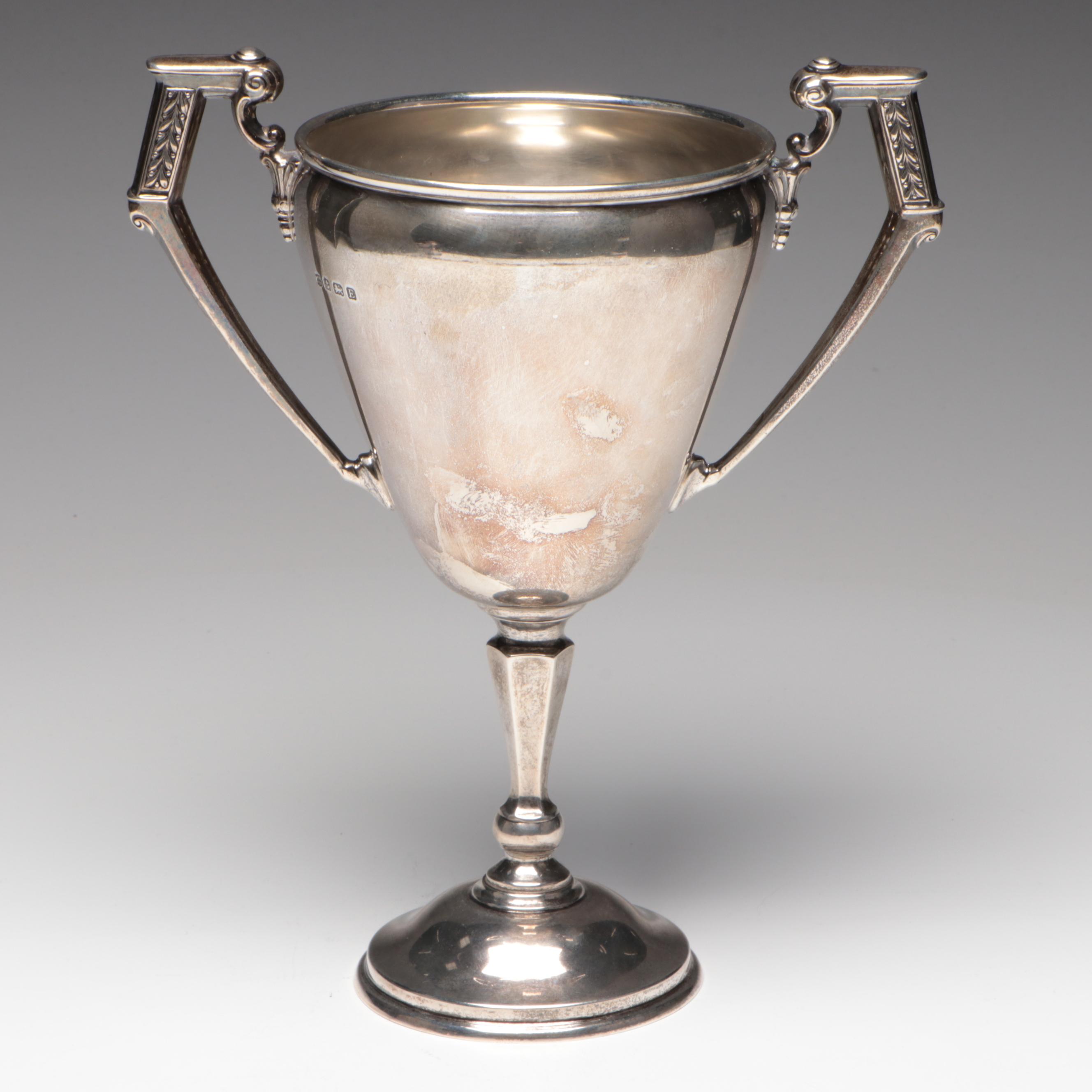 English Sterling and Plate Dairy Trophies Including "Clean Milk Competition"