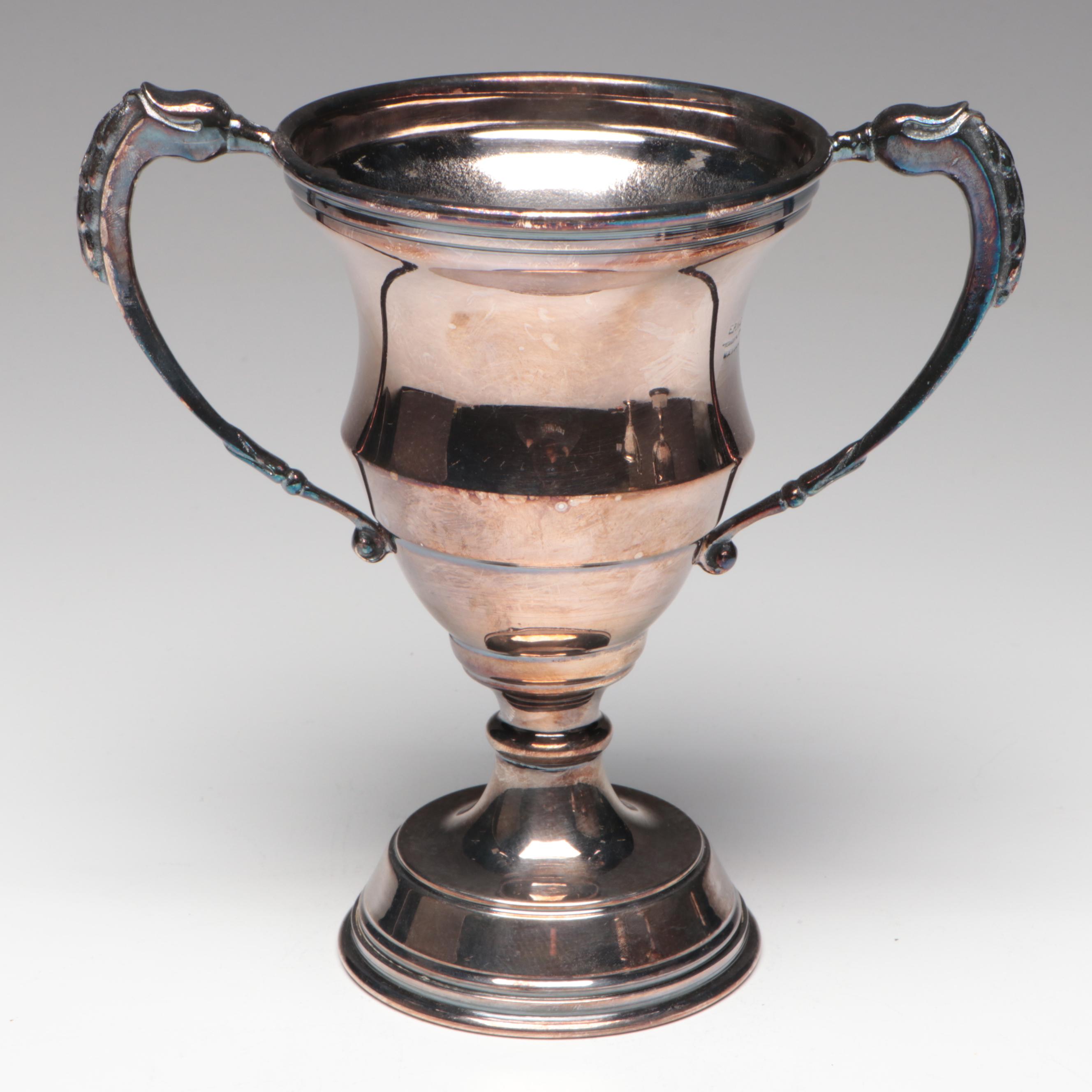 English Sterling and Plate Dairy Trophies Including "Clean Milk Competition"