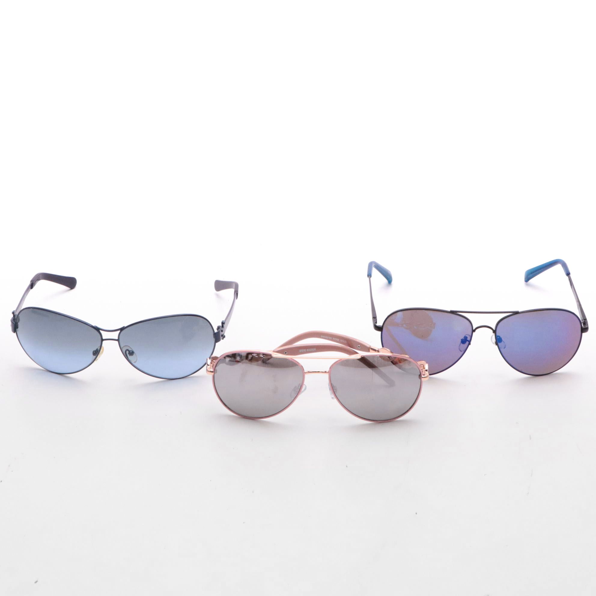 Tory Burch and Steve Madden Aviator Style Sunglasses