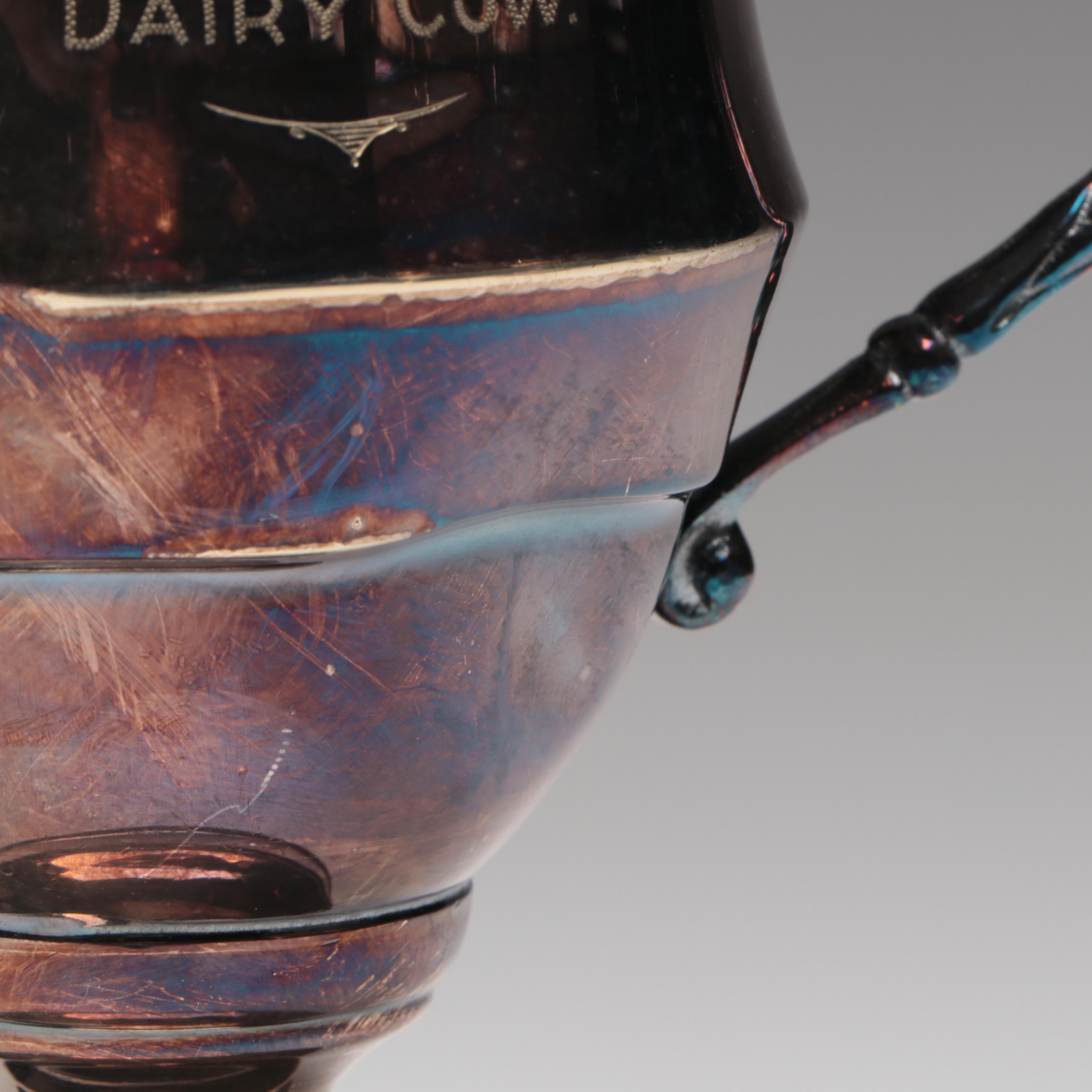 English Sterling and Plate Dairy Trophies Including "Clean Milk Competition"