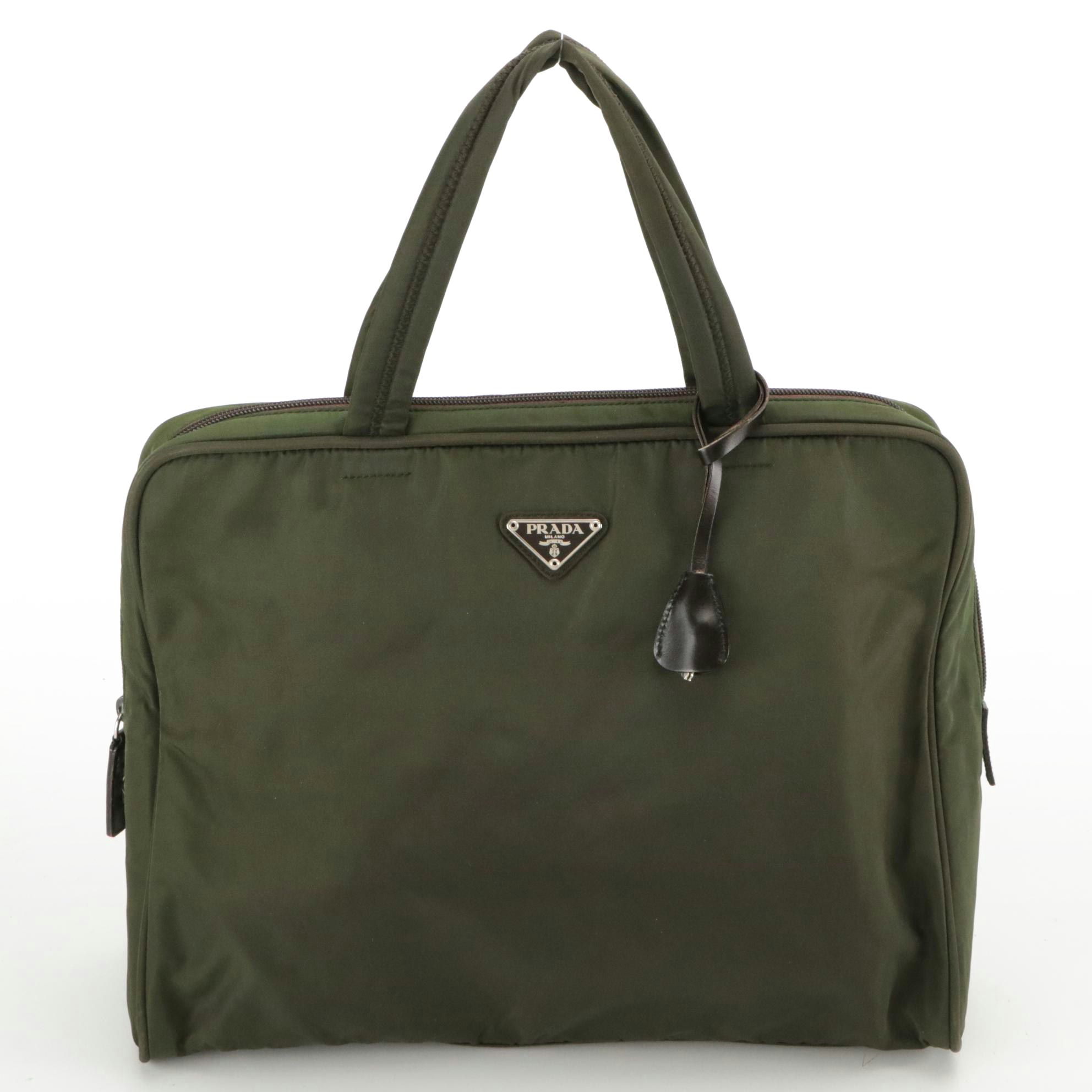 Prada Handbag in Green Tessuto Nylon
