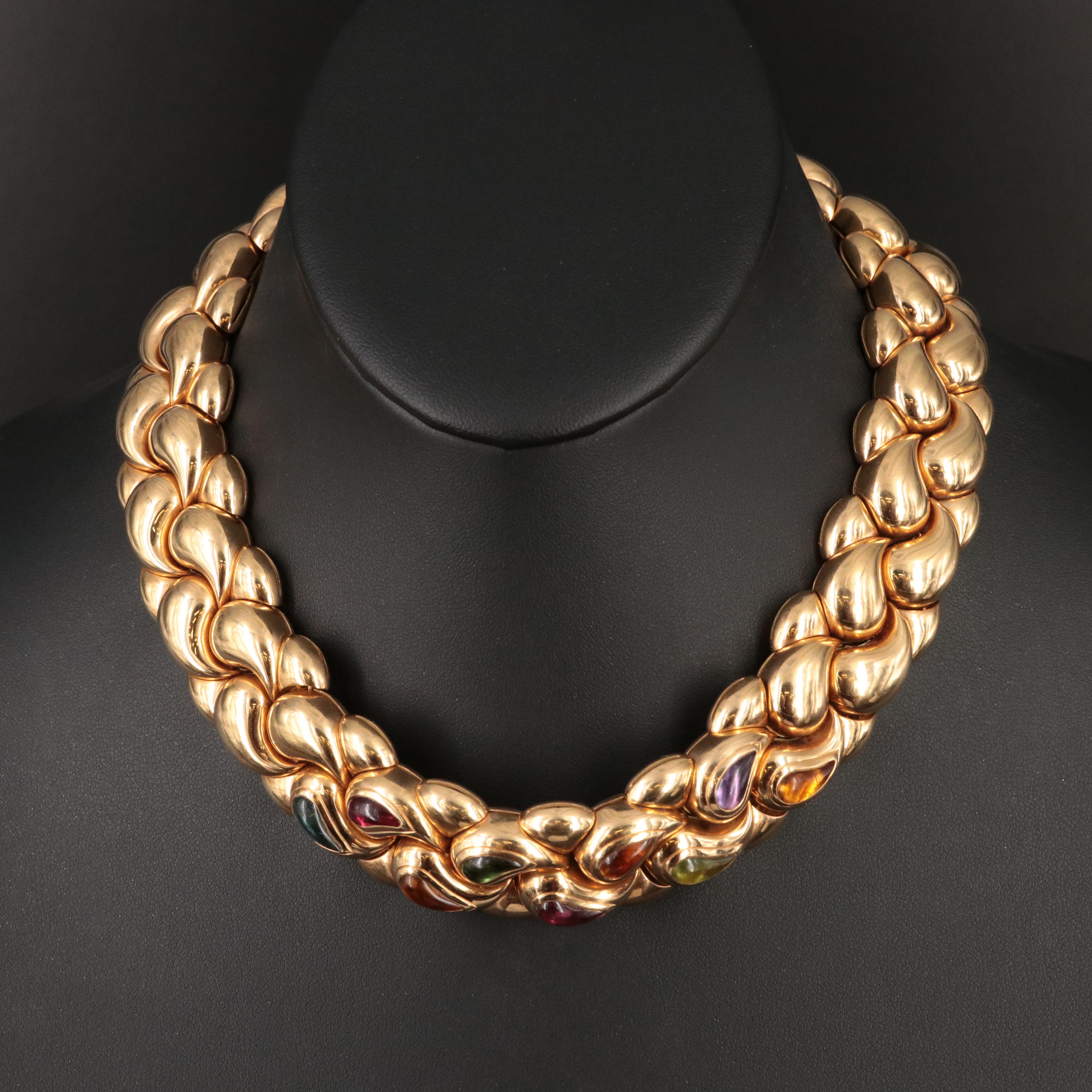 Chopard "Casmir" 18K Collar Necklace with Gemstones