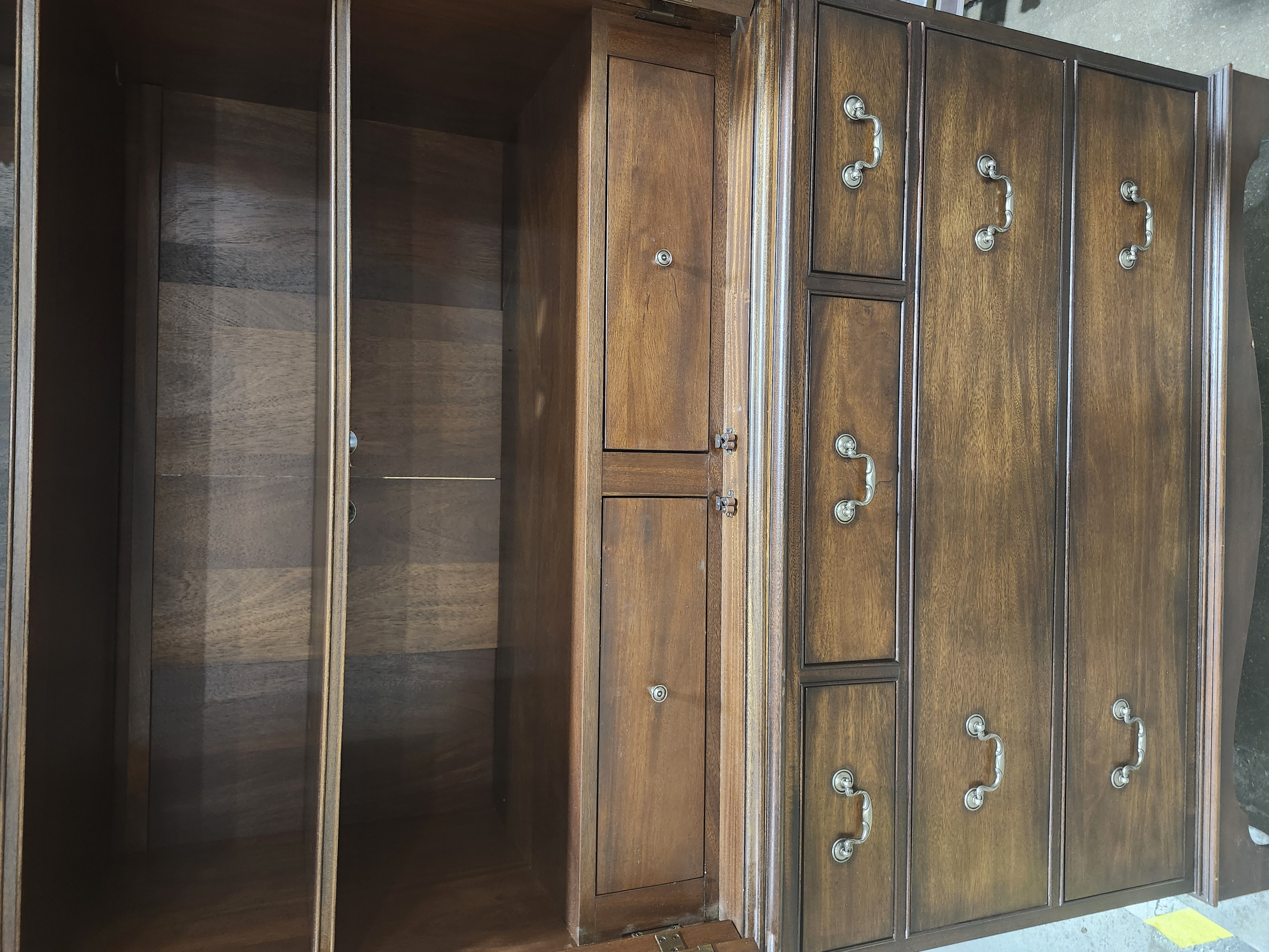 Ethan Allen Newport Collection Linen Press on Chest, Late 20th to 21st Century