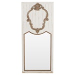 Large Louis XV Style Painted Trumeau Mirror