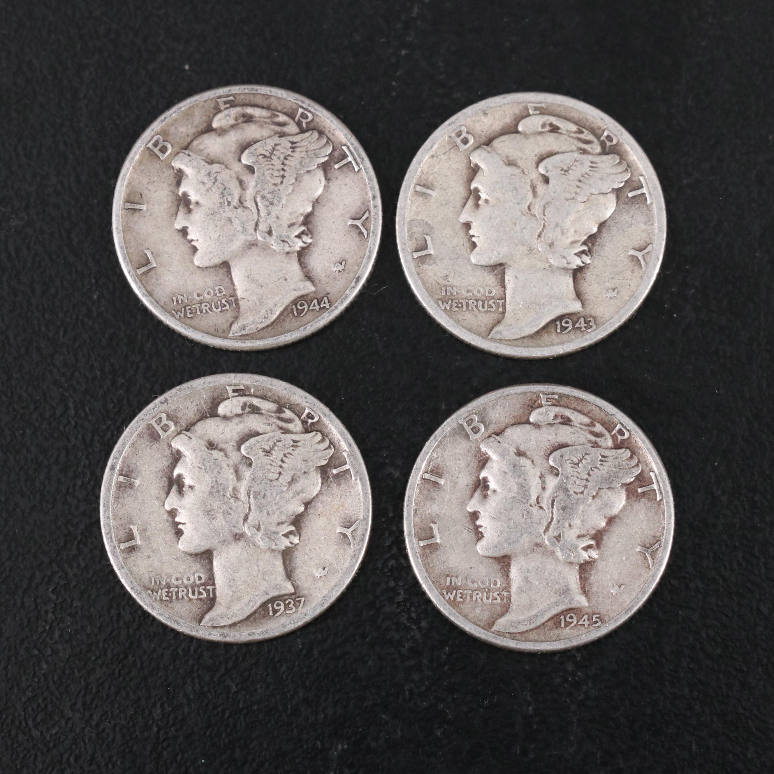Group of U.S. Silver Coinage, Including Six Morgan Silver Dollars