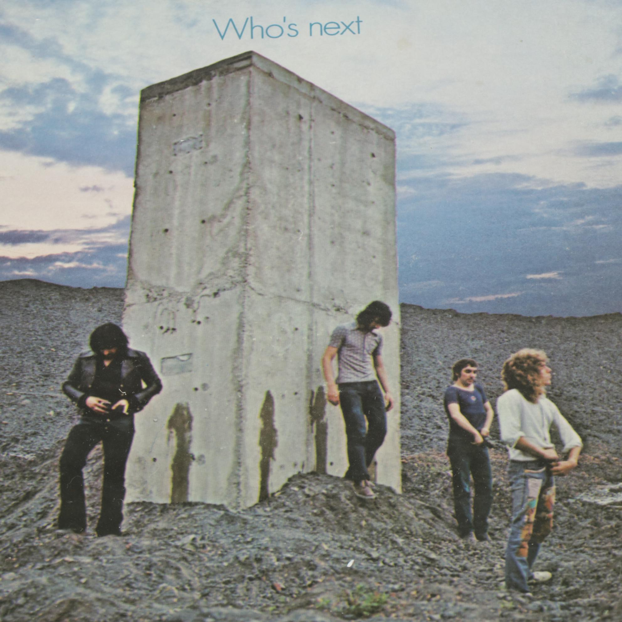 Five Framed Classic Rock Album Covers Including The Who, The Doors, Ramones