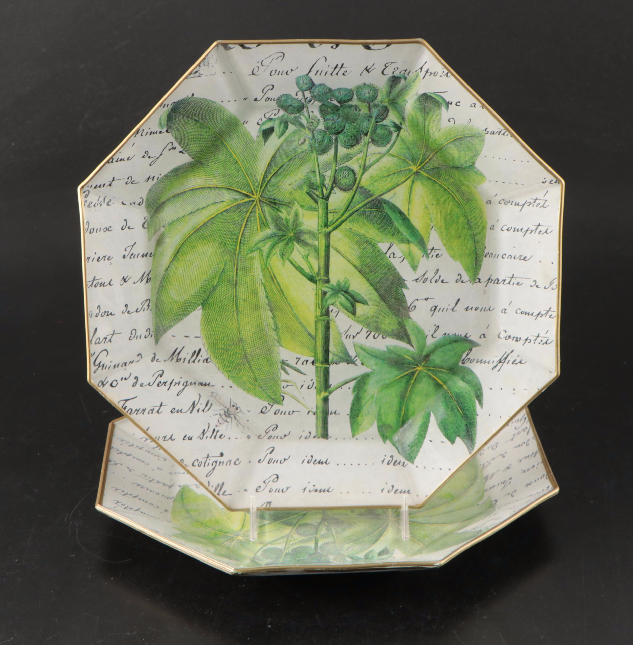 Moonlighting Interiors Decoupaged Glass Platters and Plates with More Tableware