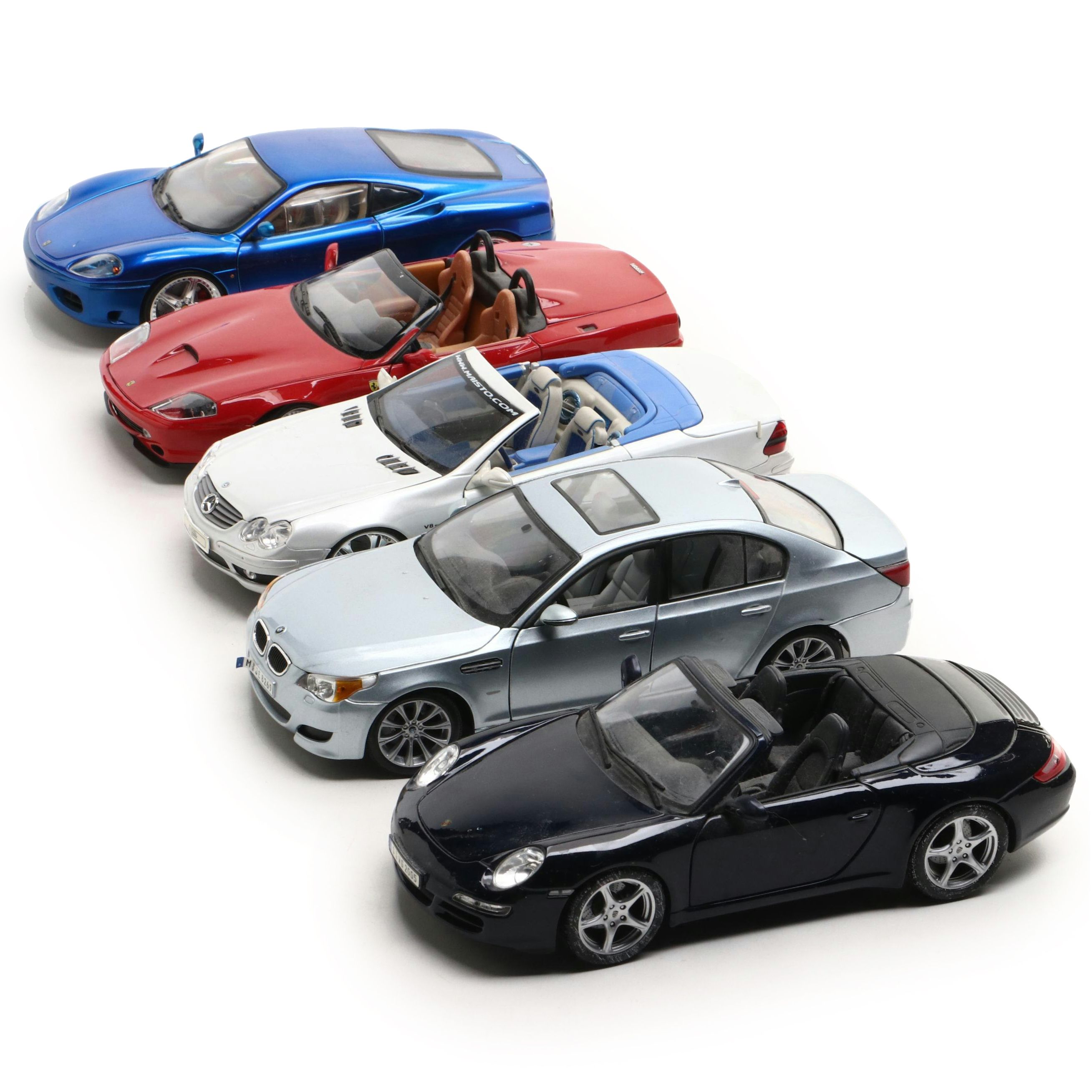 Maisto and Hot Wheels Diecast Sports Cars