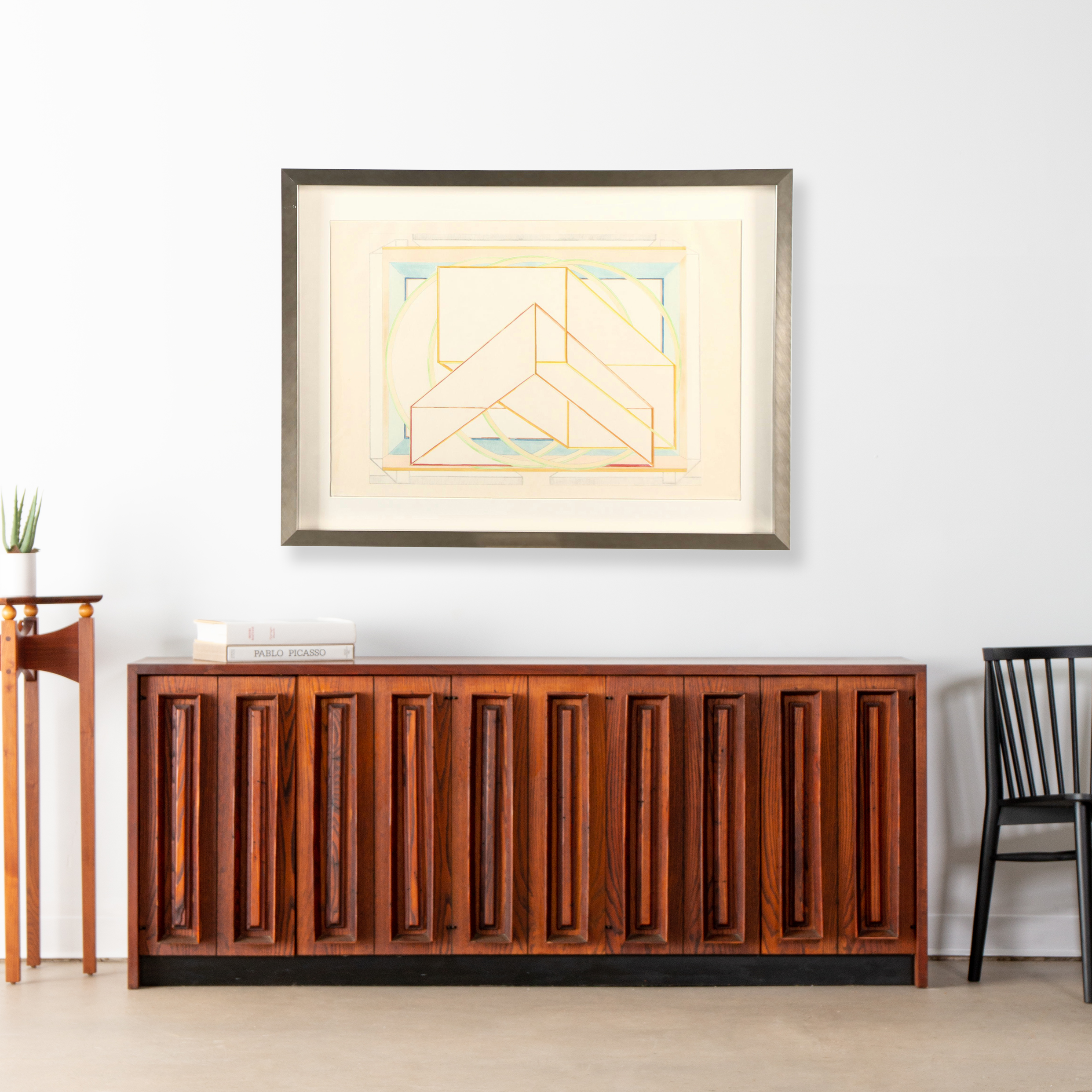 Al Held "Kyoto-Wa" Colored Woodcut, 1985