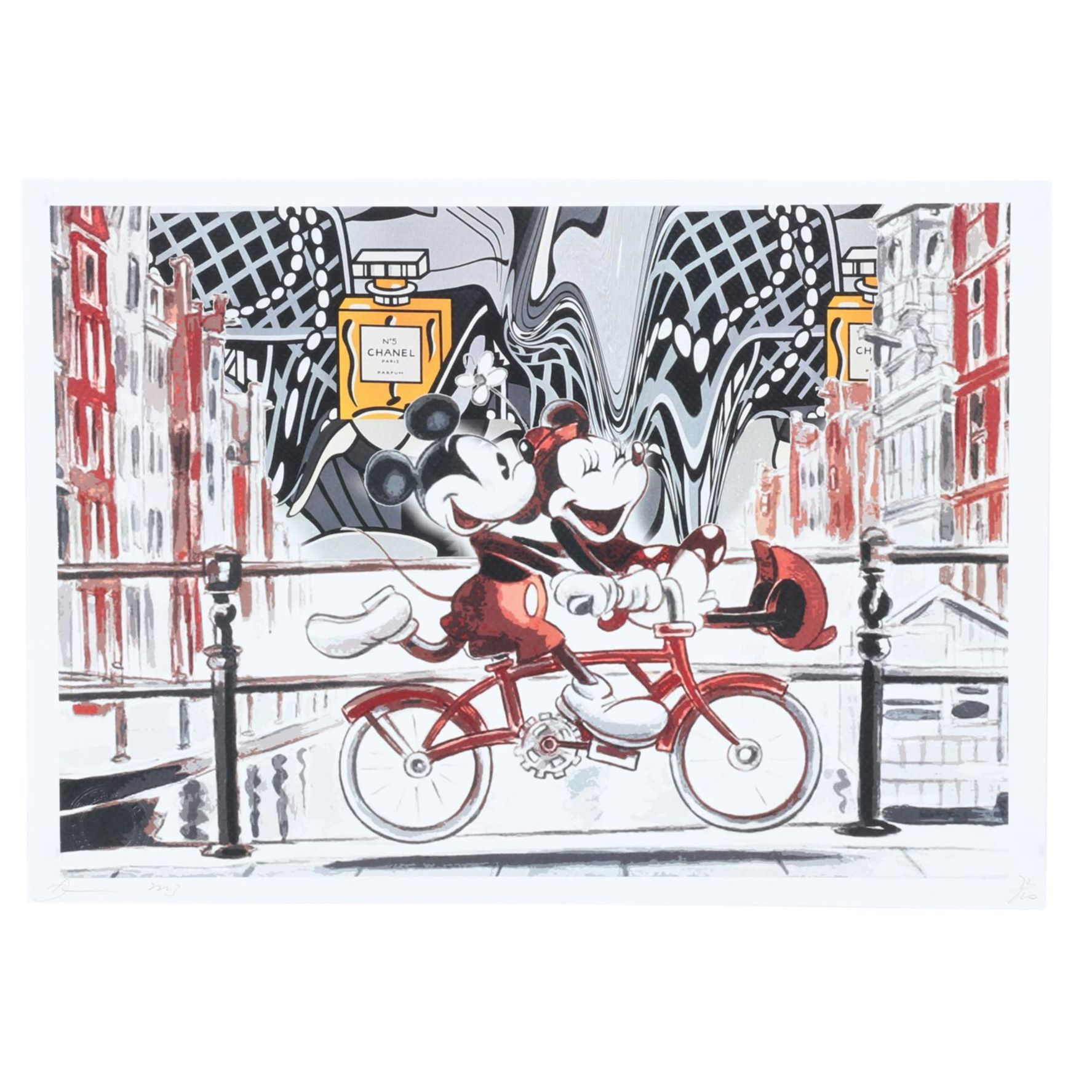 Death NYC Pop Art Graphic Print Featuring Mickey and Minnie Mouse, 2023