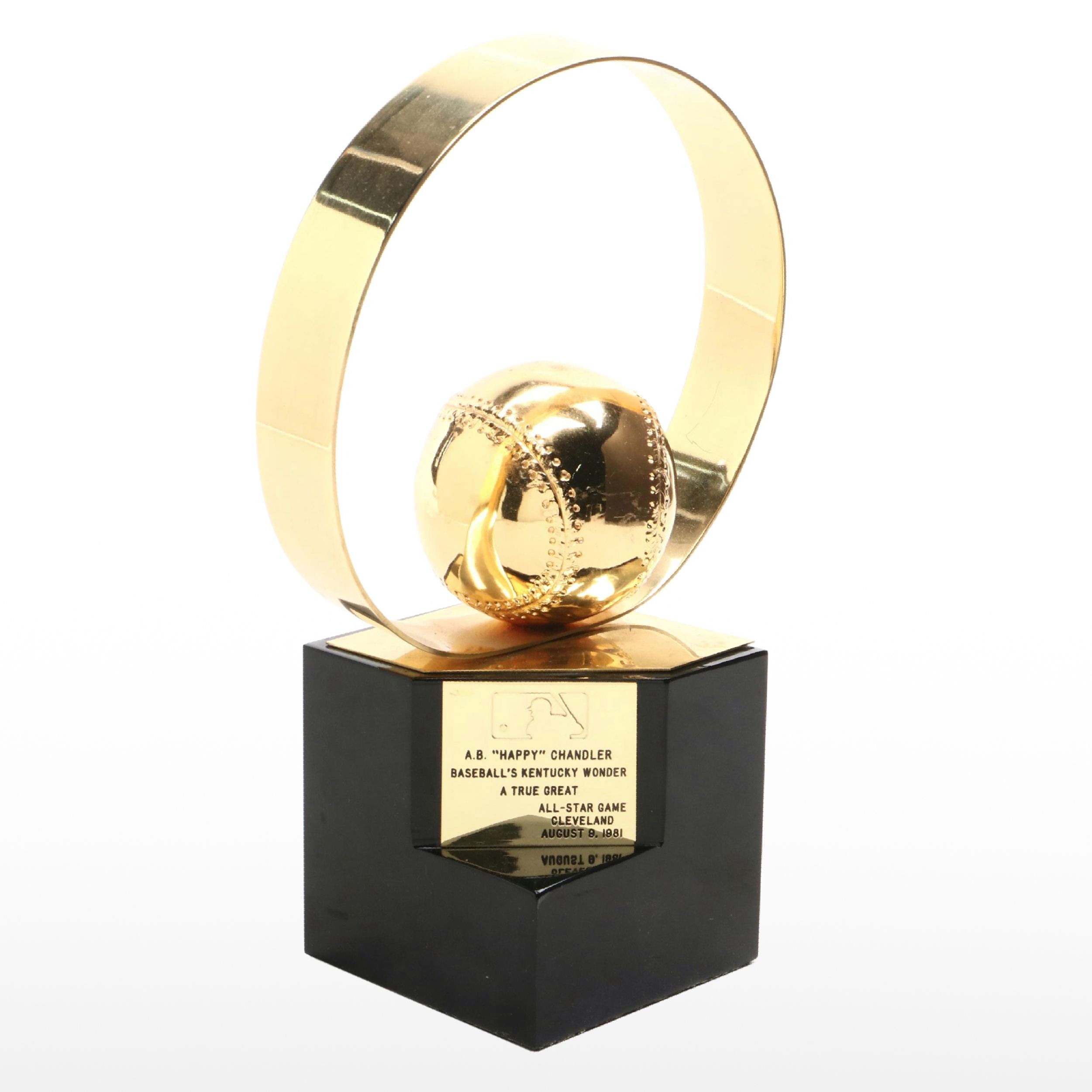 1981 MLB All-Star Game Trophy Given To "Happy" Chandler