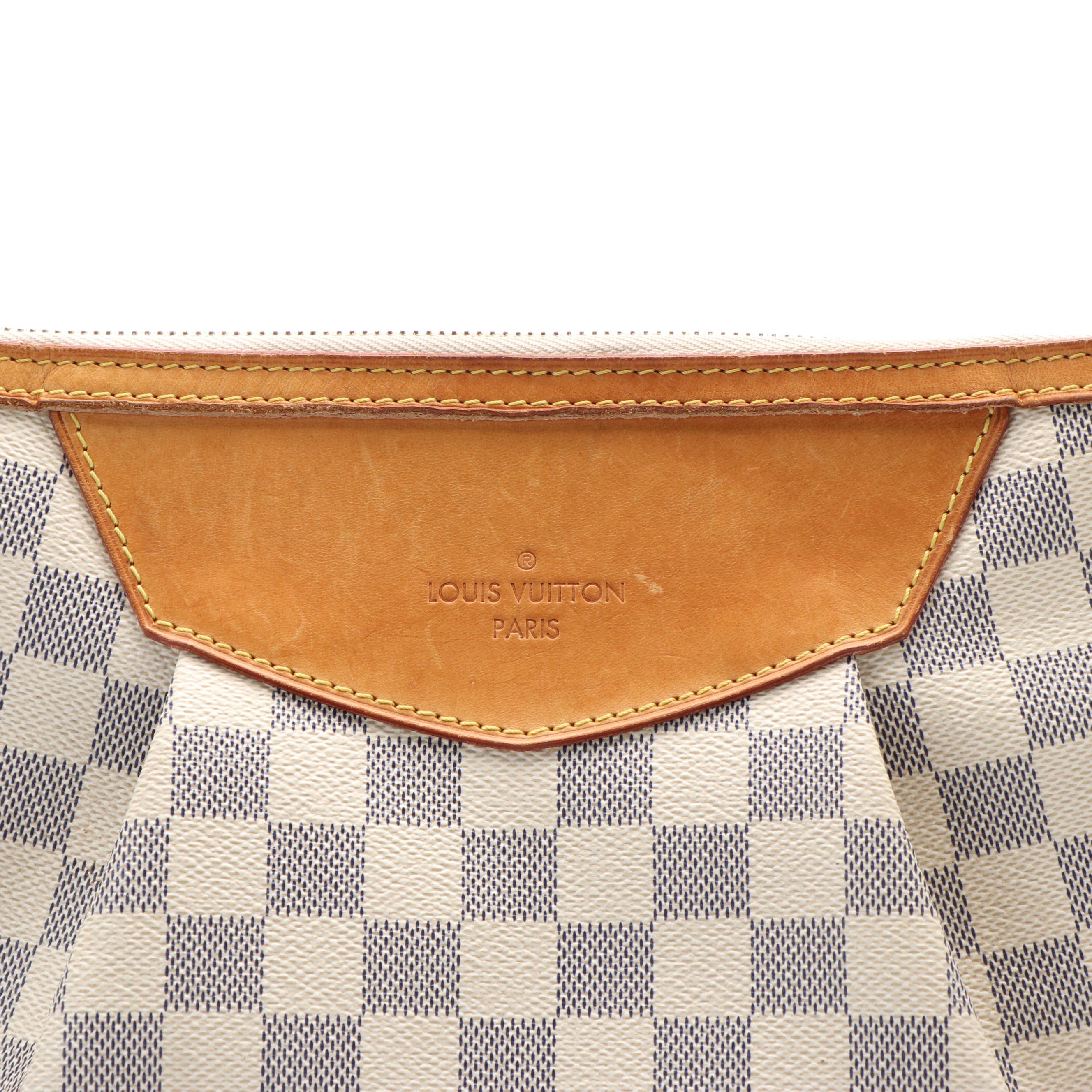 Louis Vuitton Siracusa Crossbody Bag in Damier Azur Coated Canvas