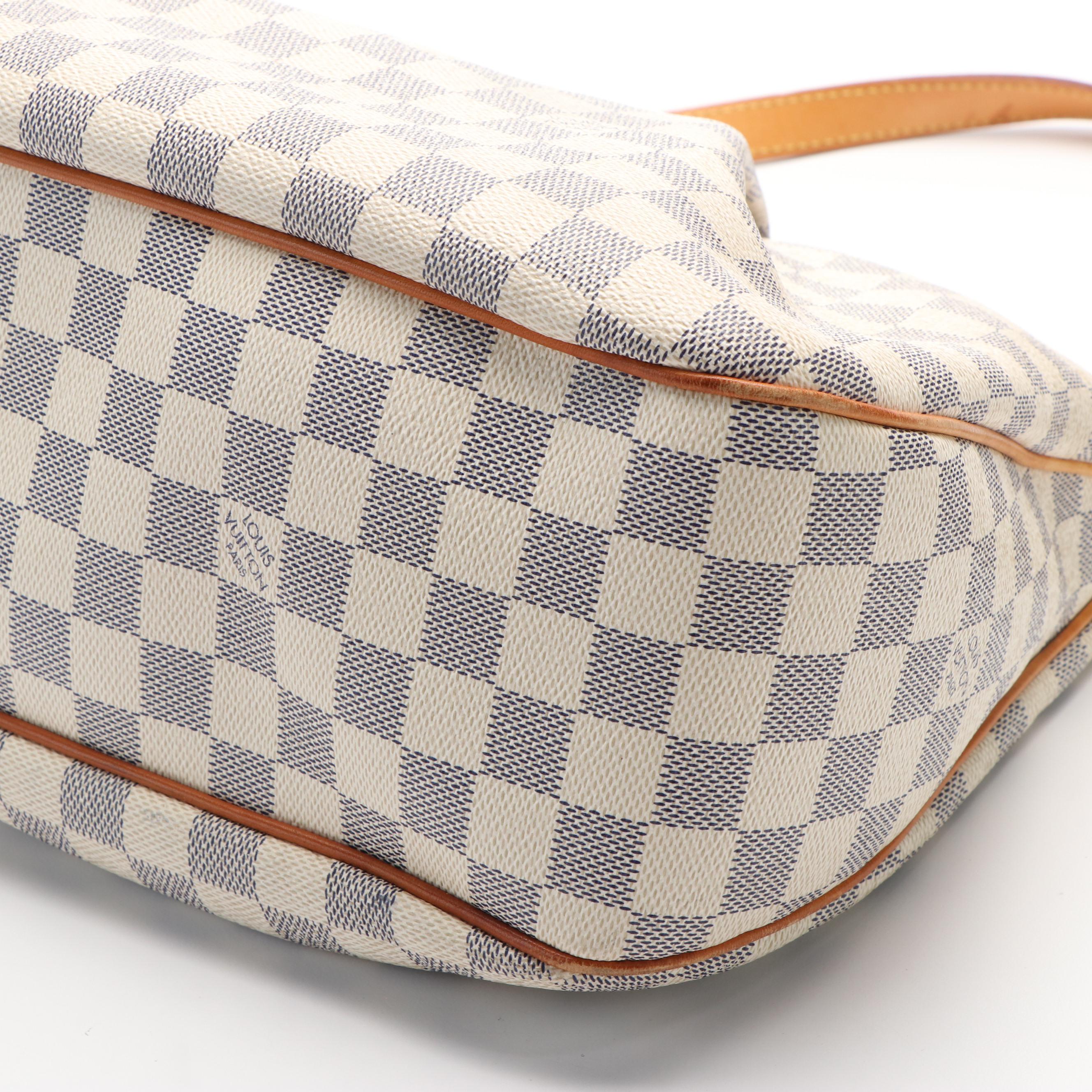 Louis Vuitton Siracusa Crossbody Bag in Damier Azur Coated Canvas