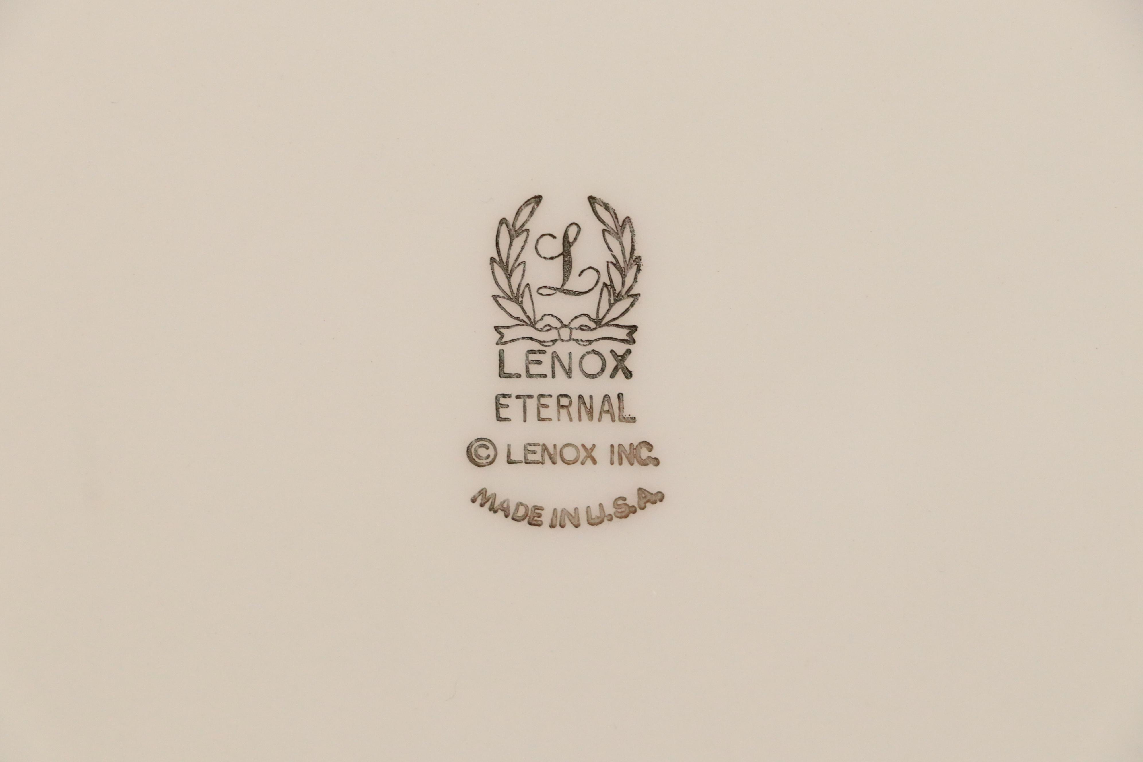 Lenox "Eternal" Porcelain Dinnerware and Table Accessories