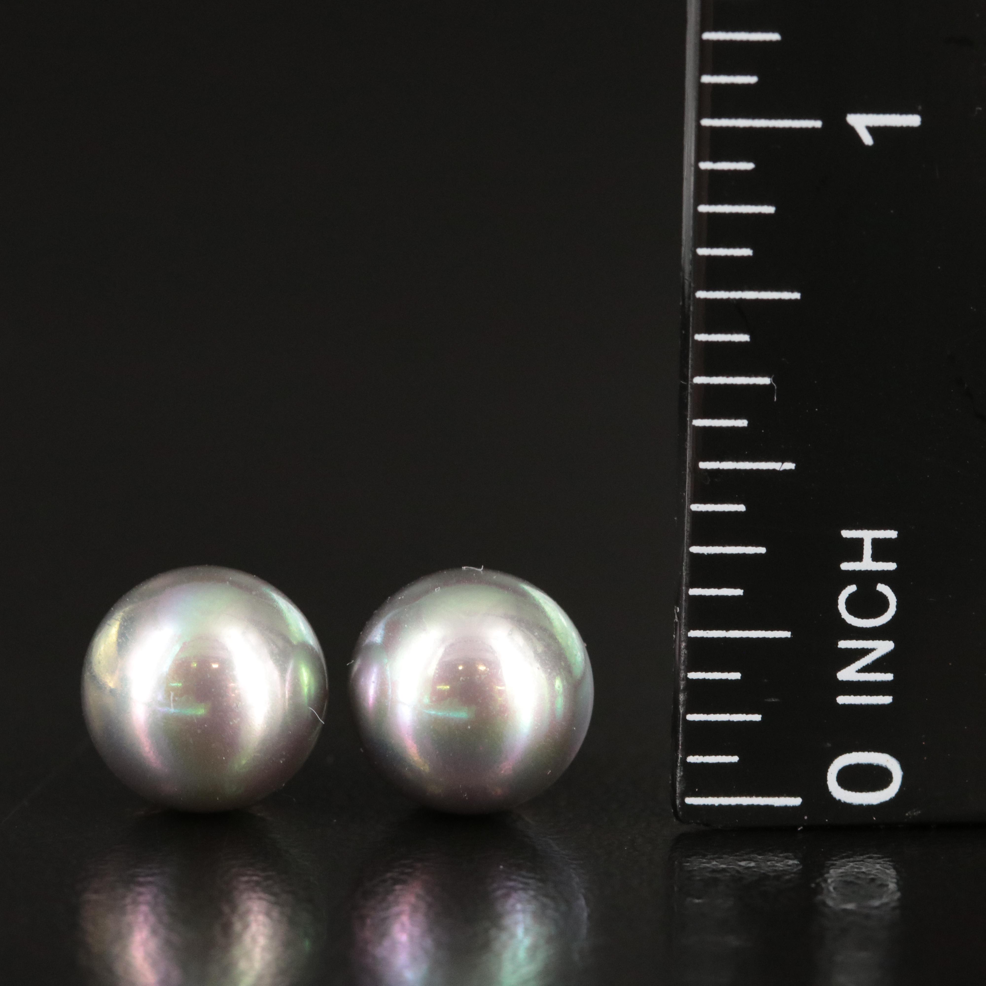 Majorica Sterling Faux Pearl Stud Earrings