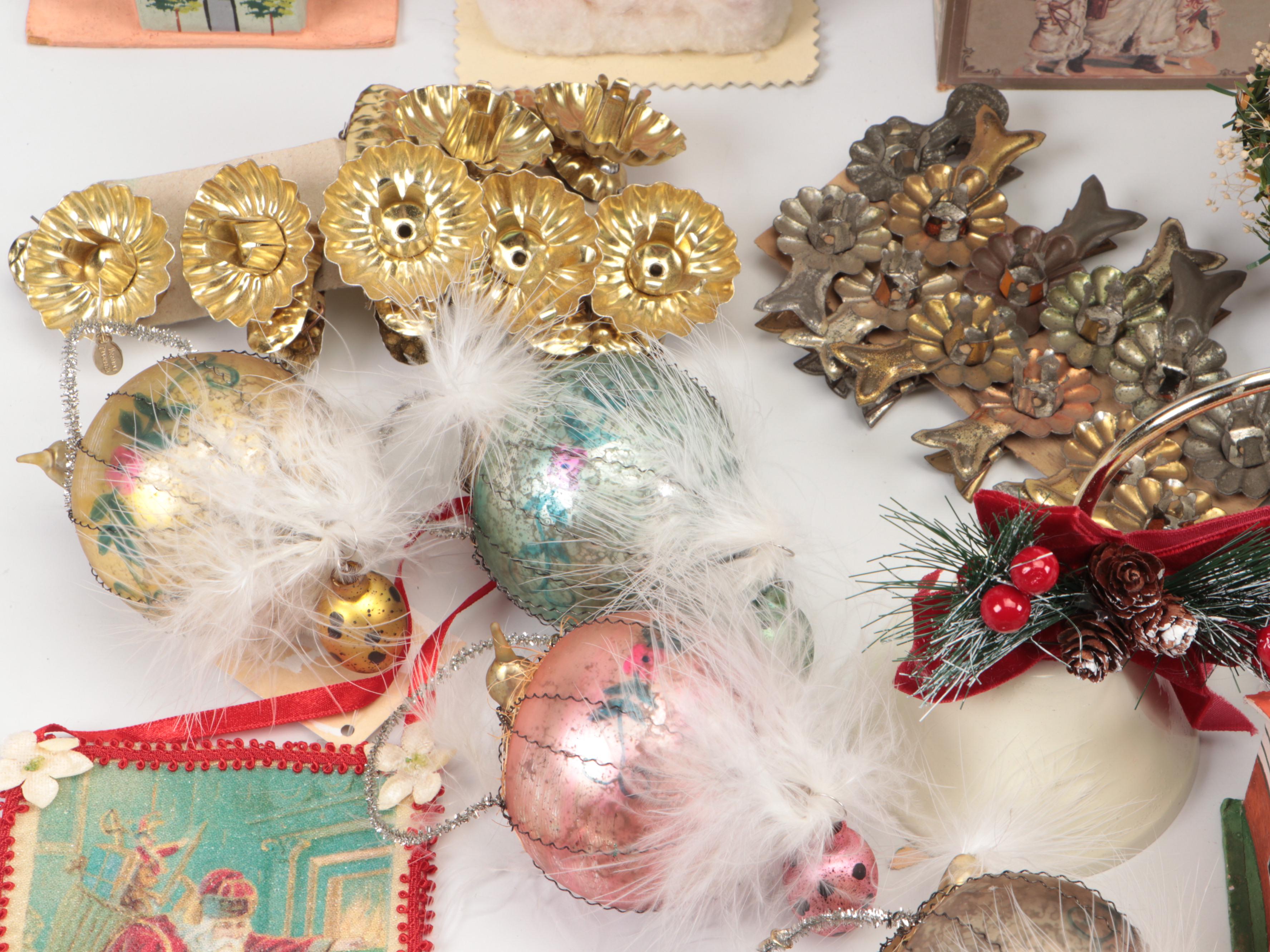 German Putz Style Houses and Other Vintage Christmas Decor