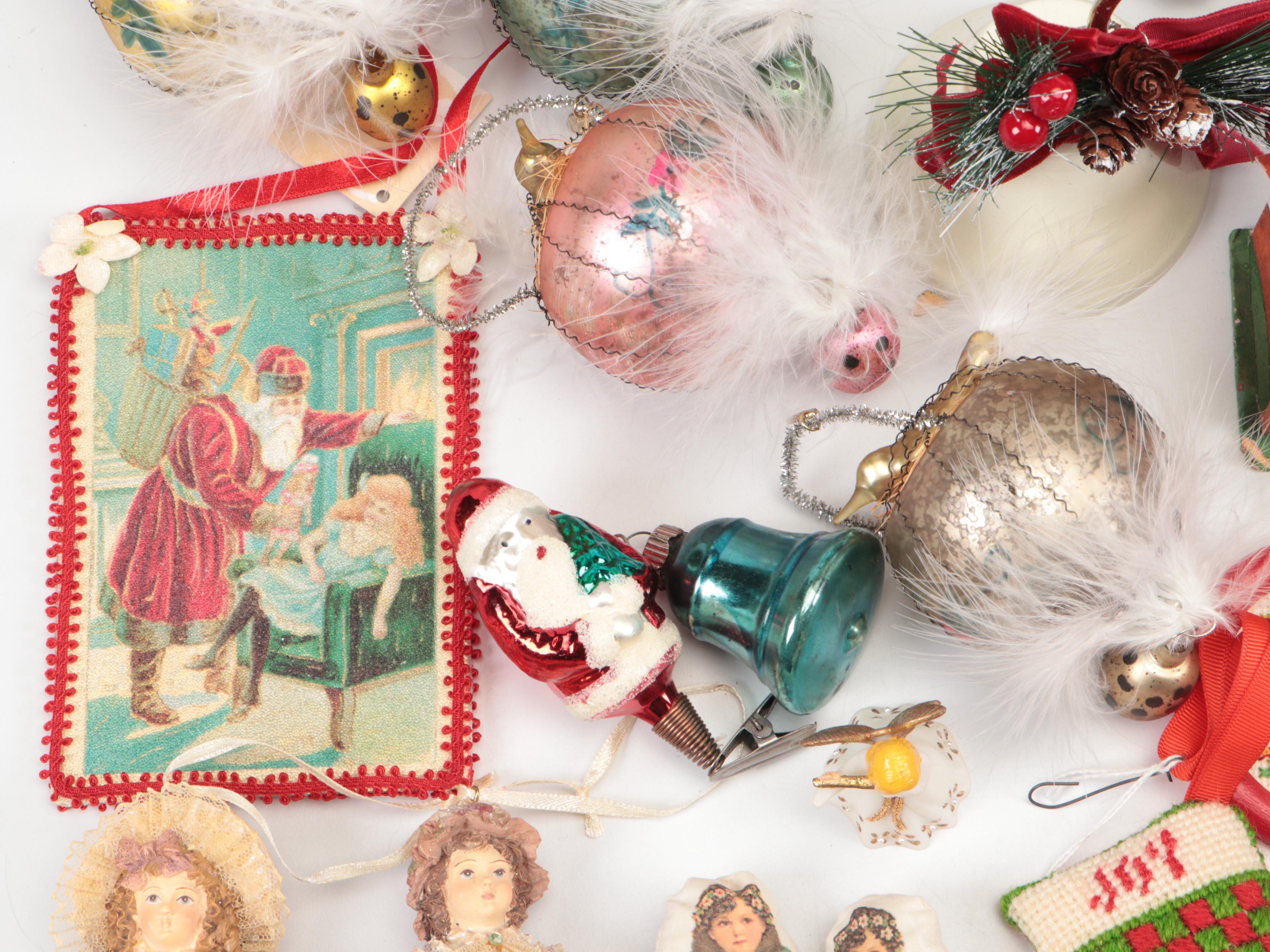 German Putz Style Houses and Other Vintage Christmas Decor