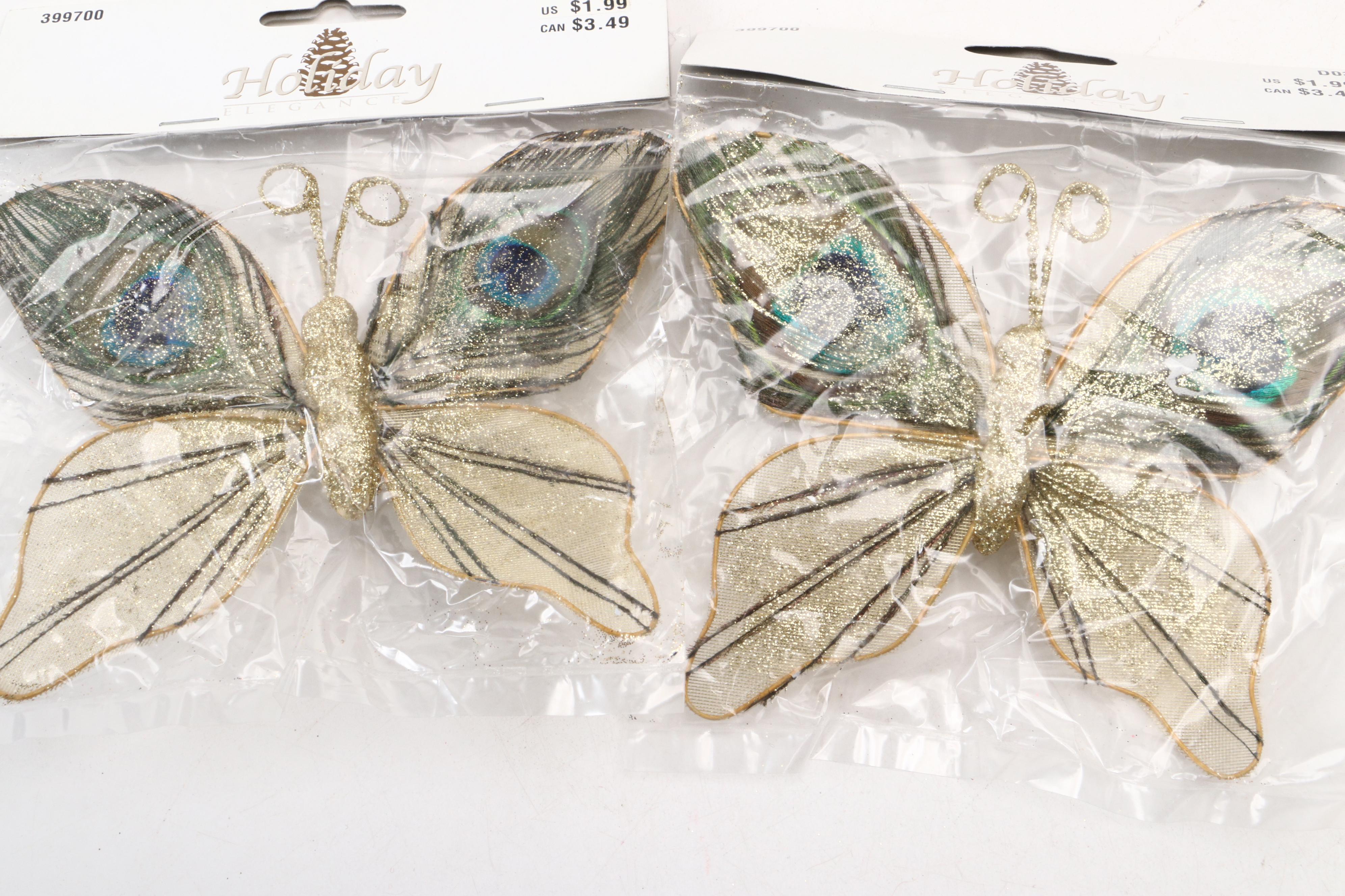 Moroccan Magic Feathered Ornaments and Decorative Tassels with Other Ornaments