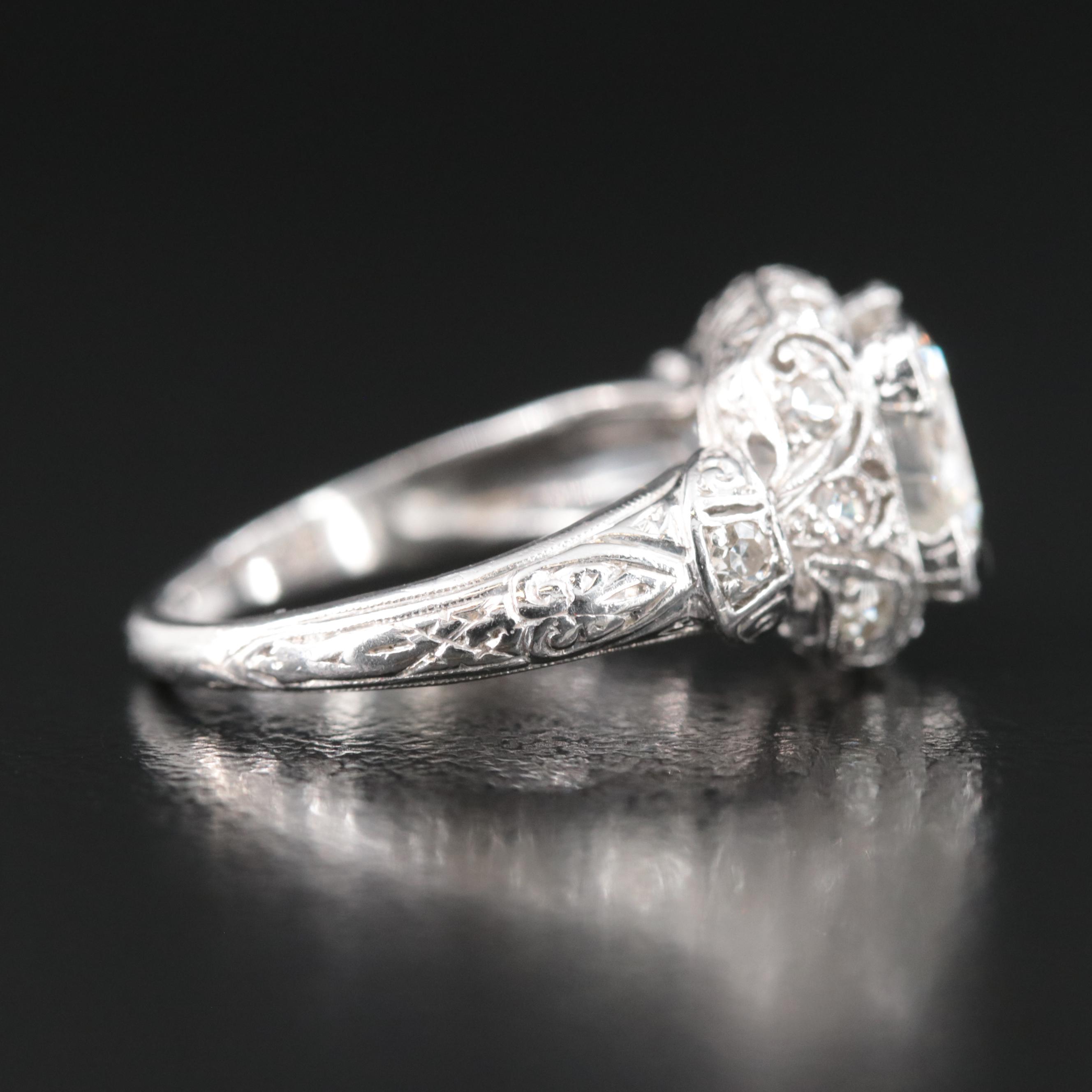 Platinum 1.58 CTW Diamond Ring