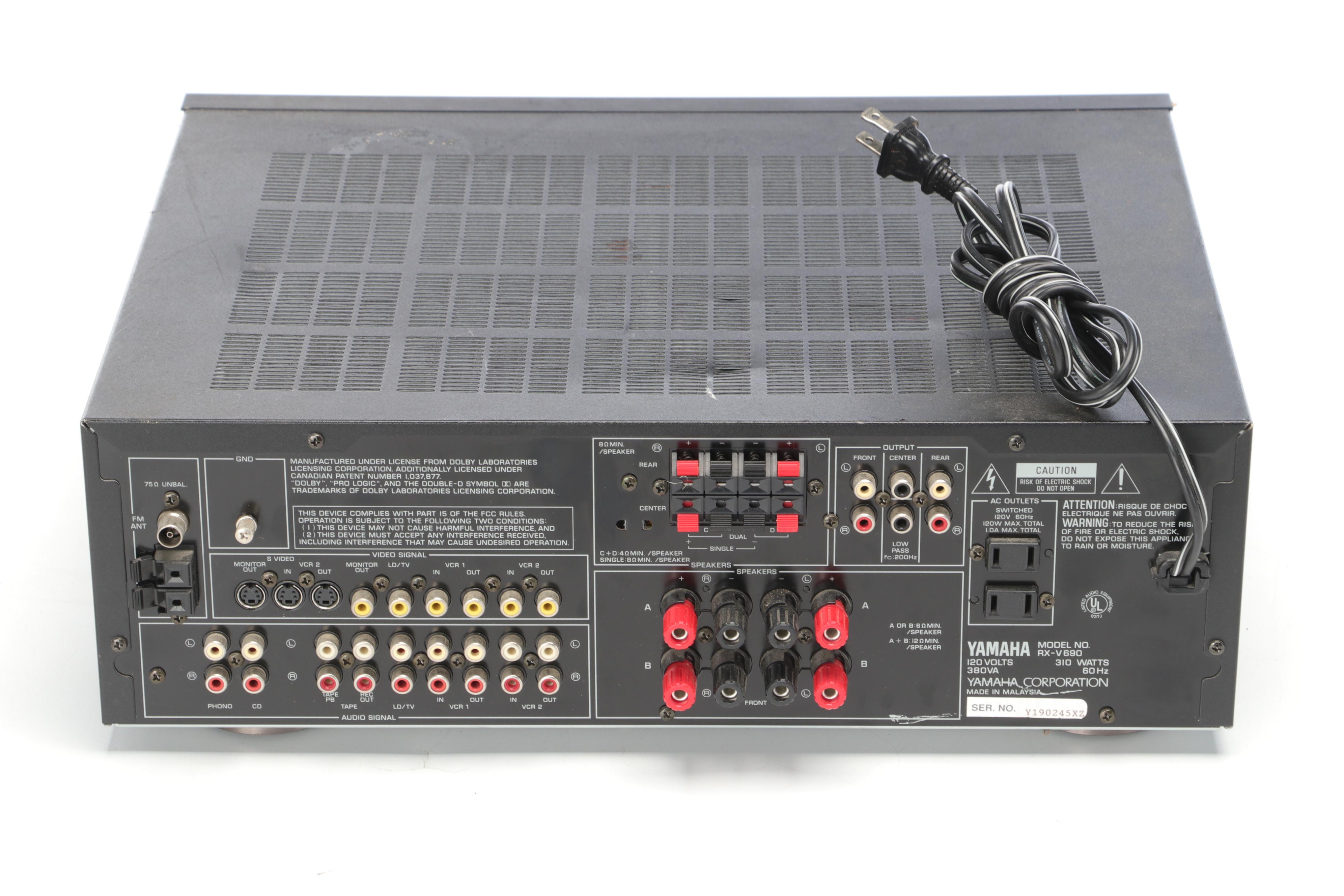 Yamaha Natural Sound Stereo Receiver RX-V690