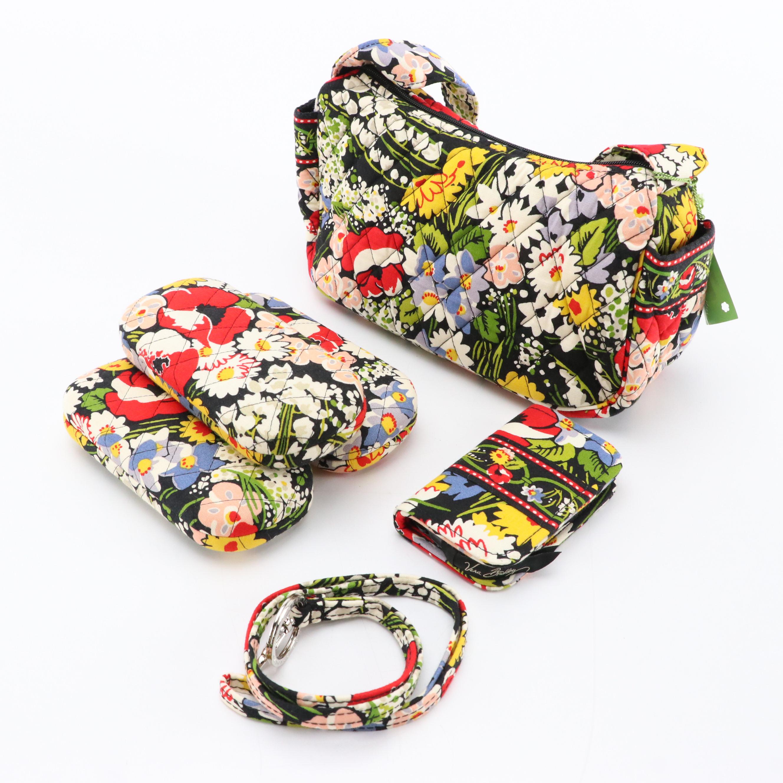 Vera Bradley Poppy Fields Maggie Shoulder Bag (NWT) and Accessories in Cotton