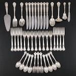 Gorham "Chantilly" Sterling Silver Flatware with Other Silver Plate Flatware