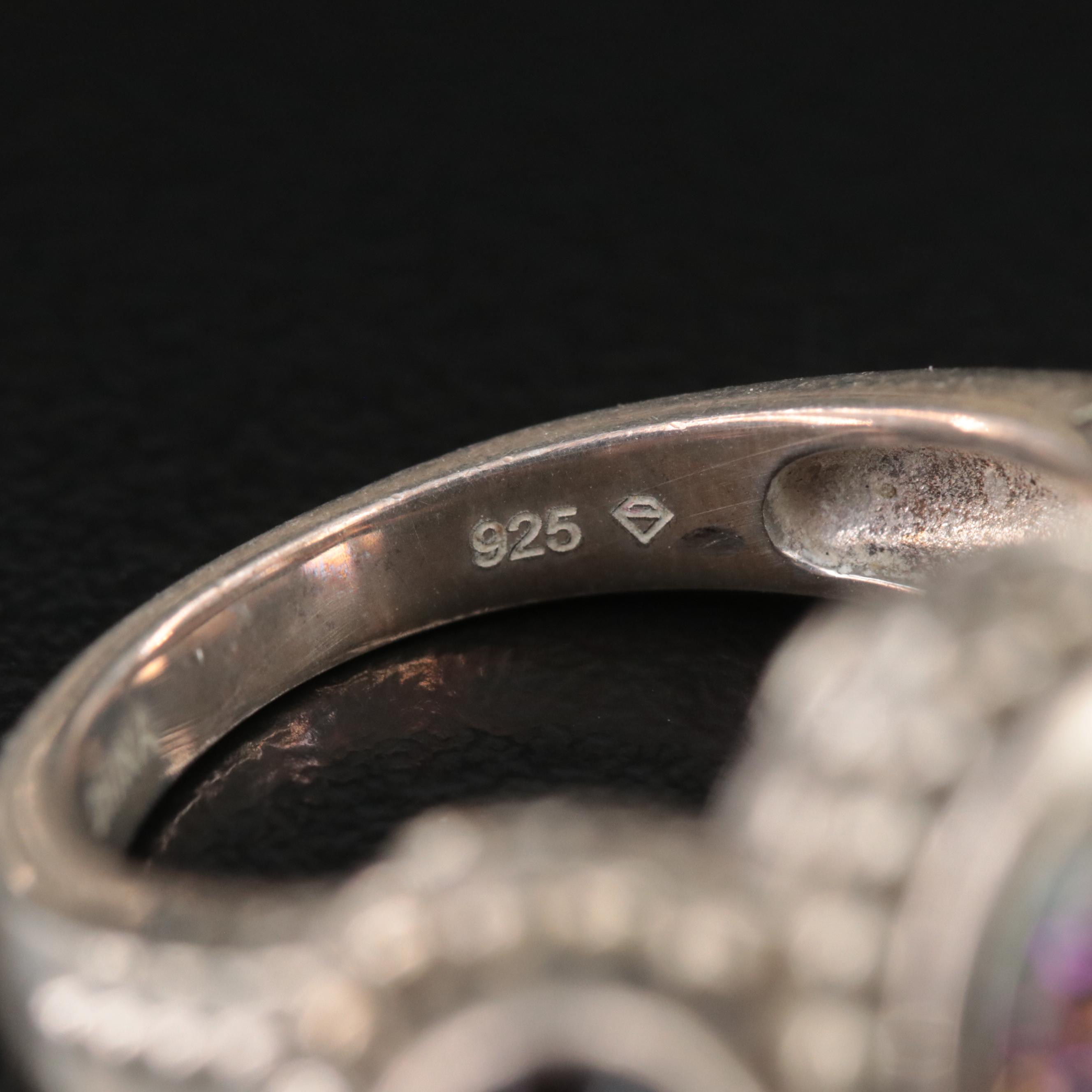 Sterling Ring Selection Featuring Druzy, Tiger's Eye and Mystic Quartz