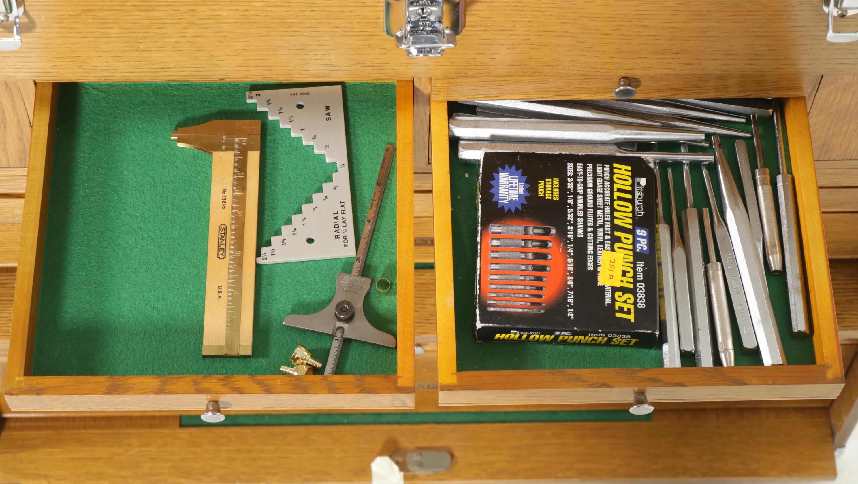 H. Gerstner Tool Chest, E.C.E. Hand Planes, Woodworking Tools & Pocket Knives