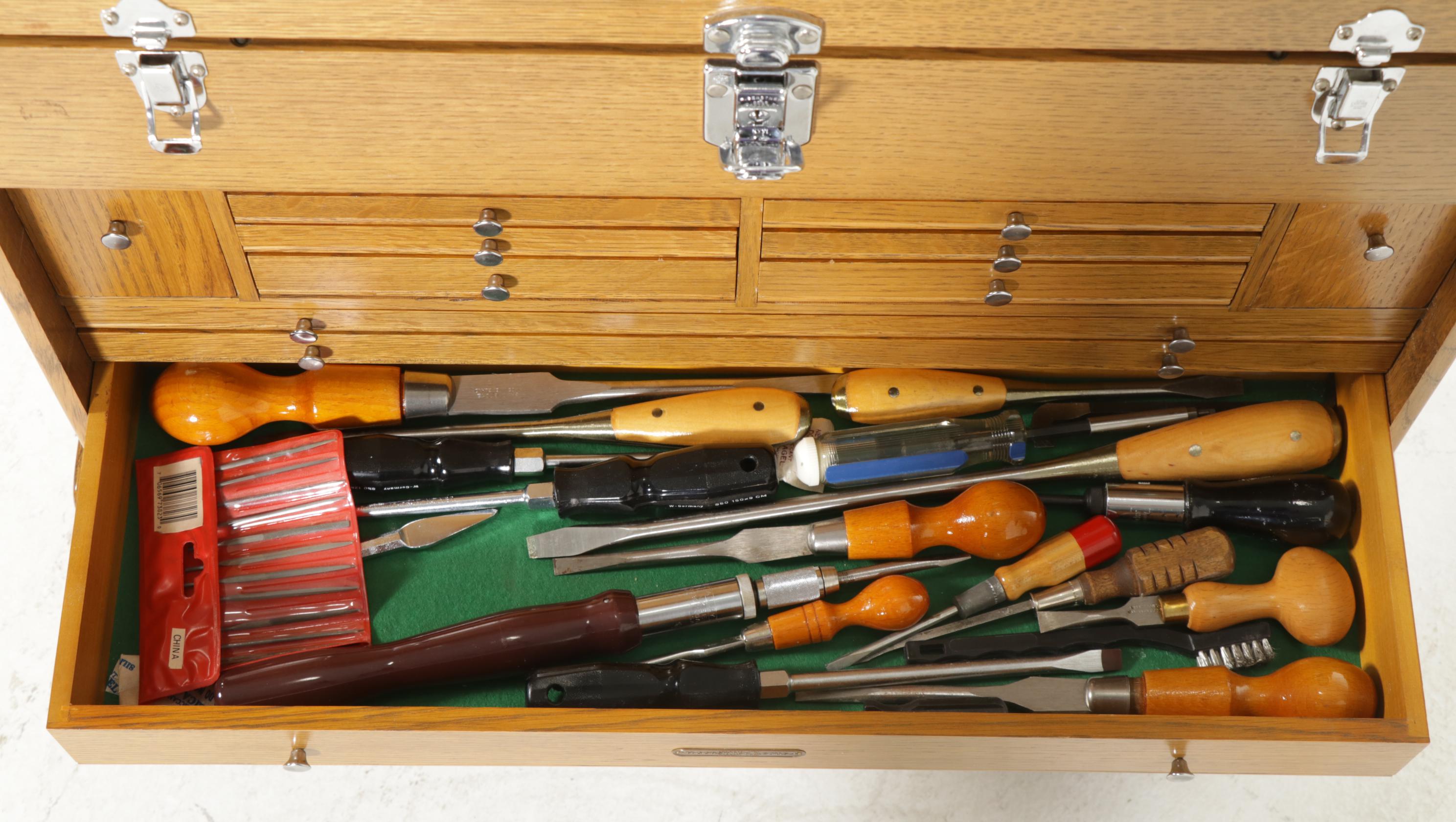 H. Gerstner Tool Chest, E.C.E. Hand Planes, Woodworking Tools & Pocket Knives