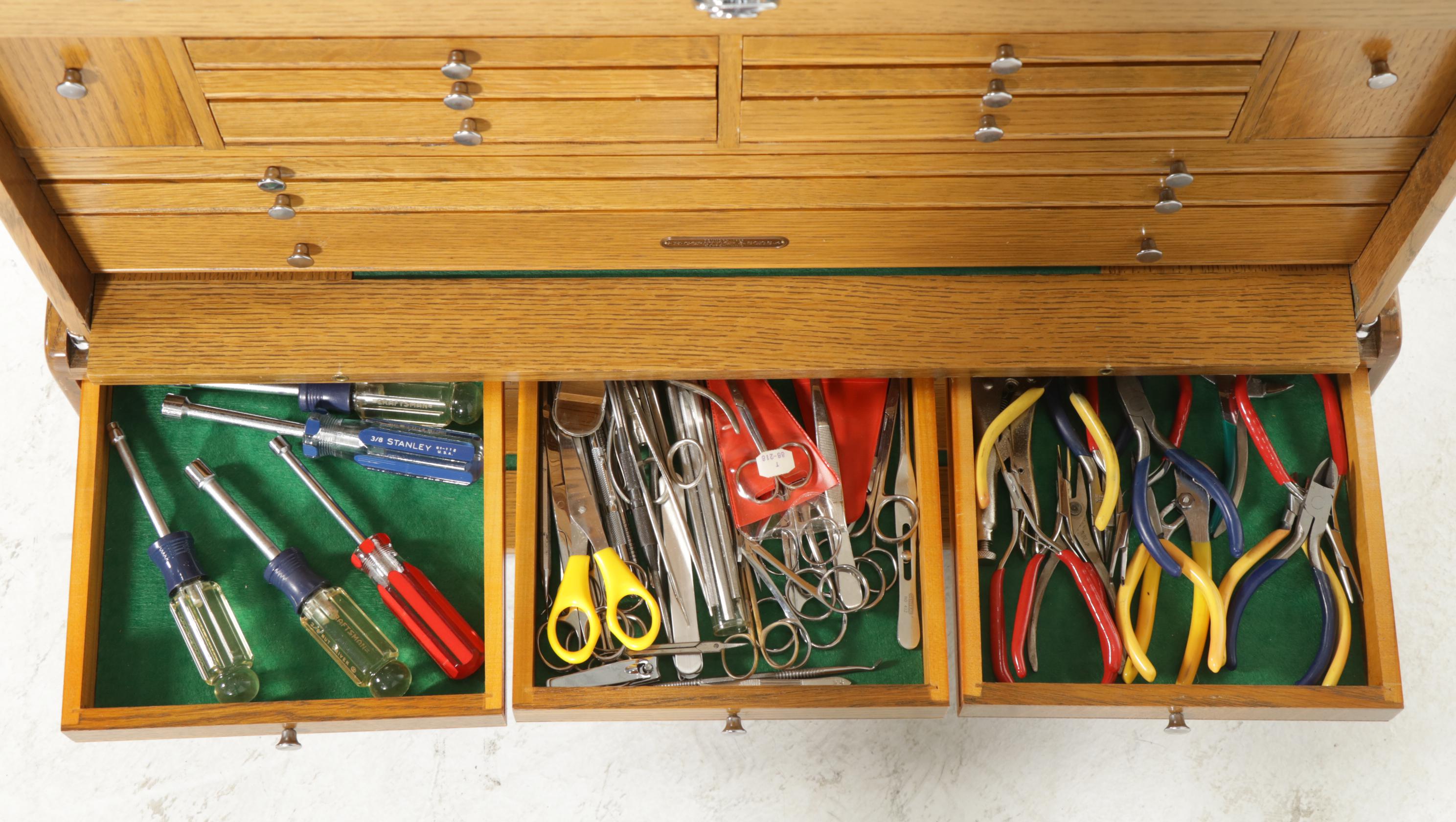 H. Gerstner Tool Chest, E.C.E. Hand Planes, Woodworking Tools & Pocket Knives