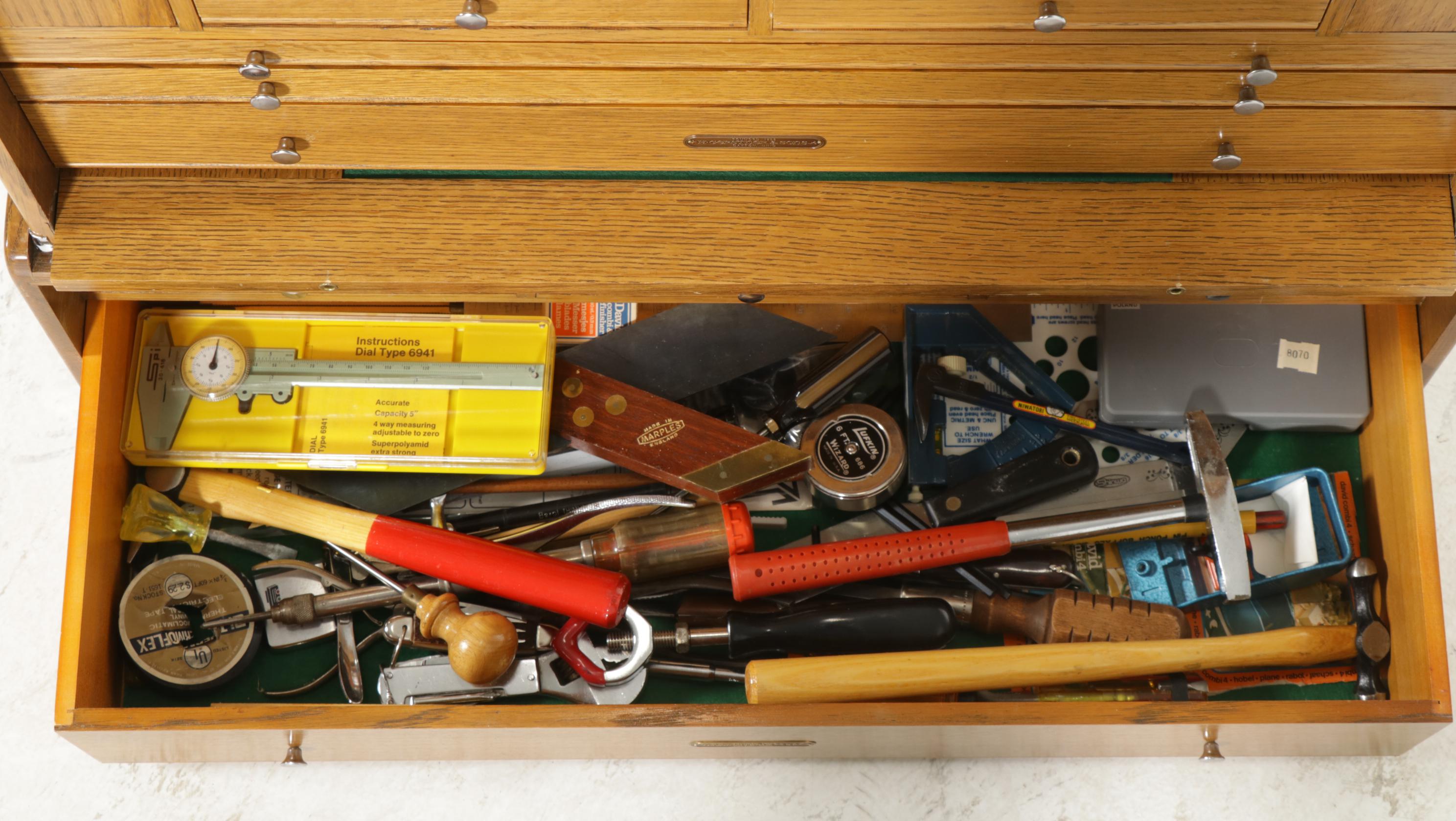 H. Gerstner Tool Chest, E.C.E. Hand Planes, Woodworking Tools & Pocket Knives