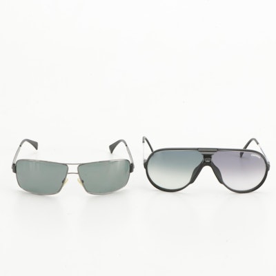 Giorgio Armani GA750/S and Carrera Changer Clip-On Lens Sunglasses with Cases