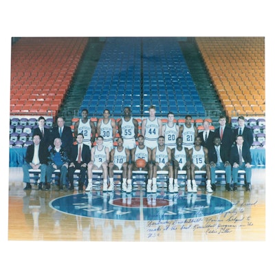 Eddie Sutton Kentucky Basketball Team Print Addressed To "Happy" Chandler