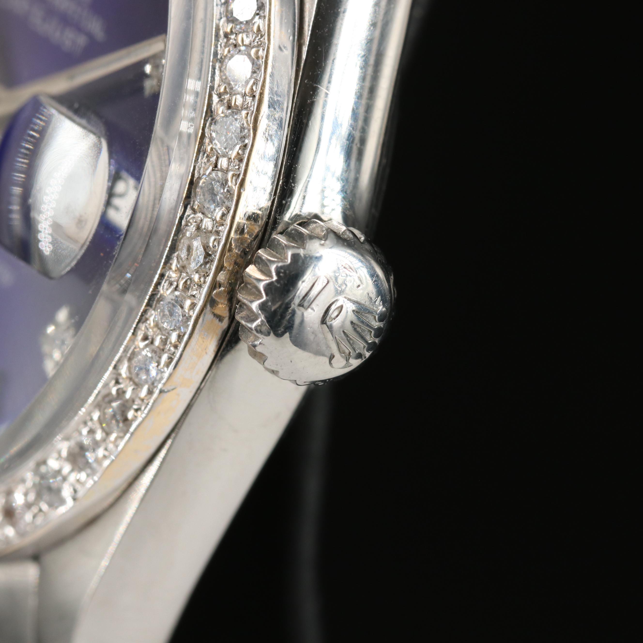 Rolex Datejust 1.09 CTW Diamond, Steel Blue 36MM Automatic Watch