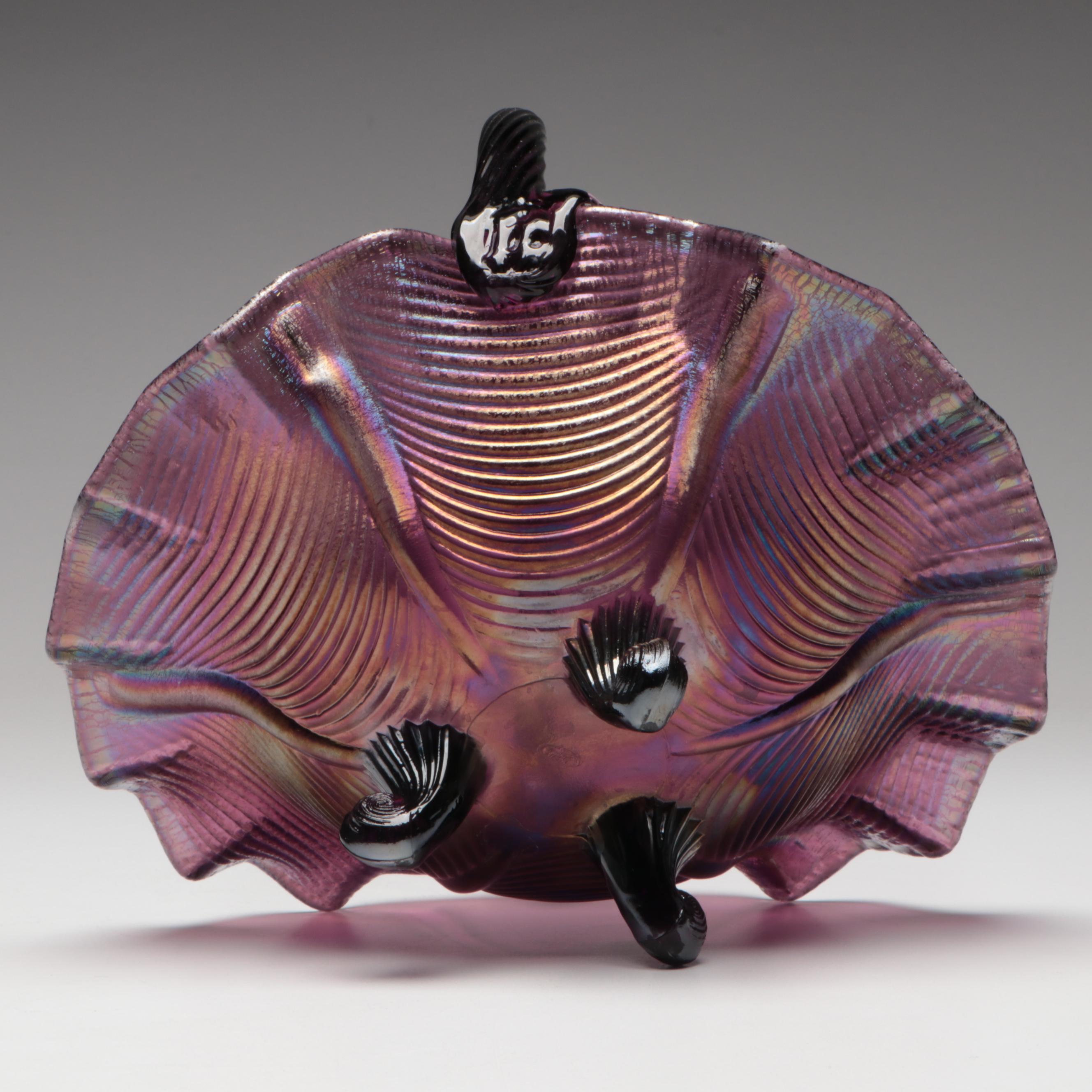 Fenton Carnival Glass Baskets and Vase Including 100 Year Anniversary