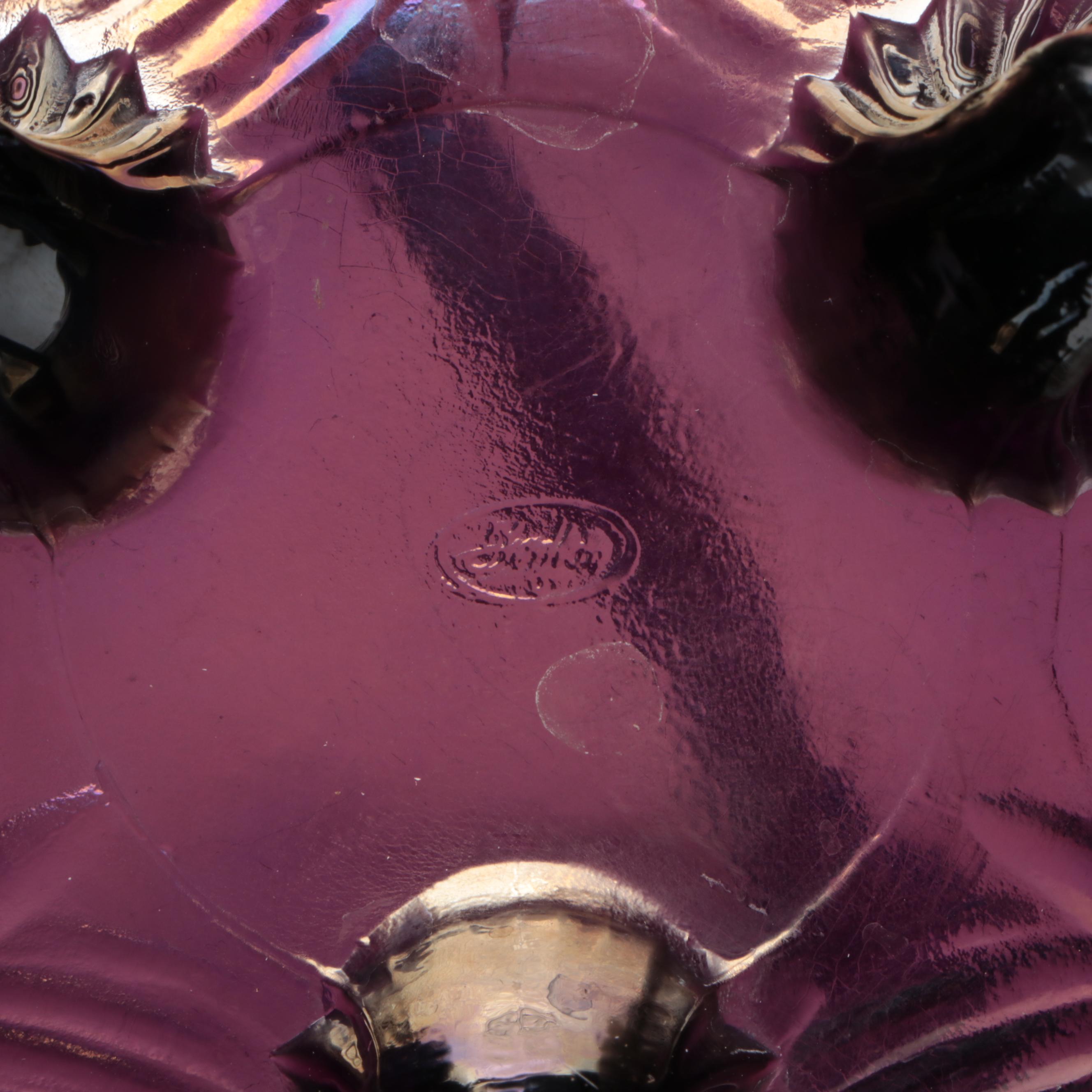 Fenton Carnival Glass Baskets and Vase Including 100 Year Anniversary